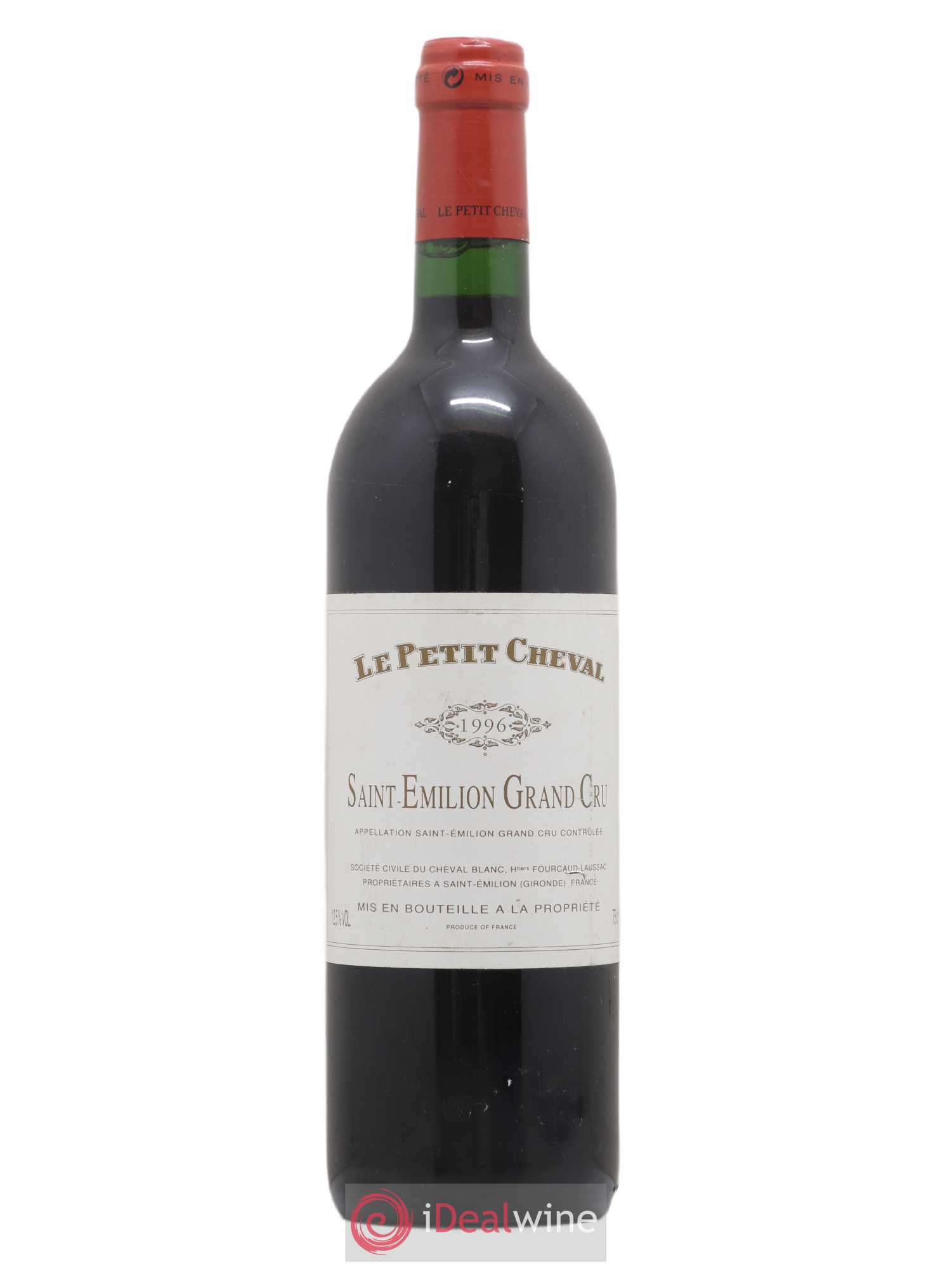 Le Petit Cheval Second Vin 1996 - Lot de 1 bouteille - 0