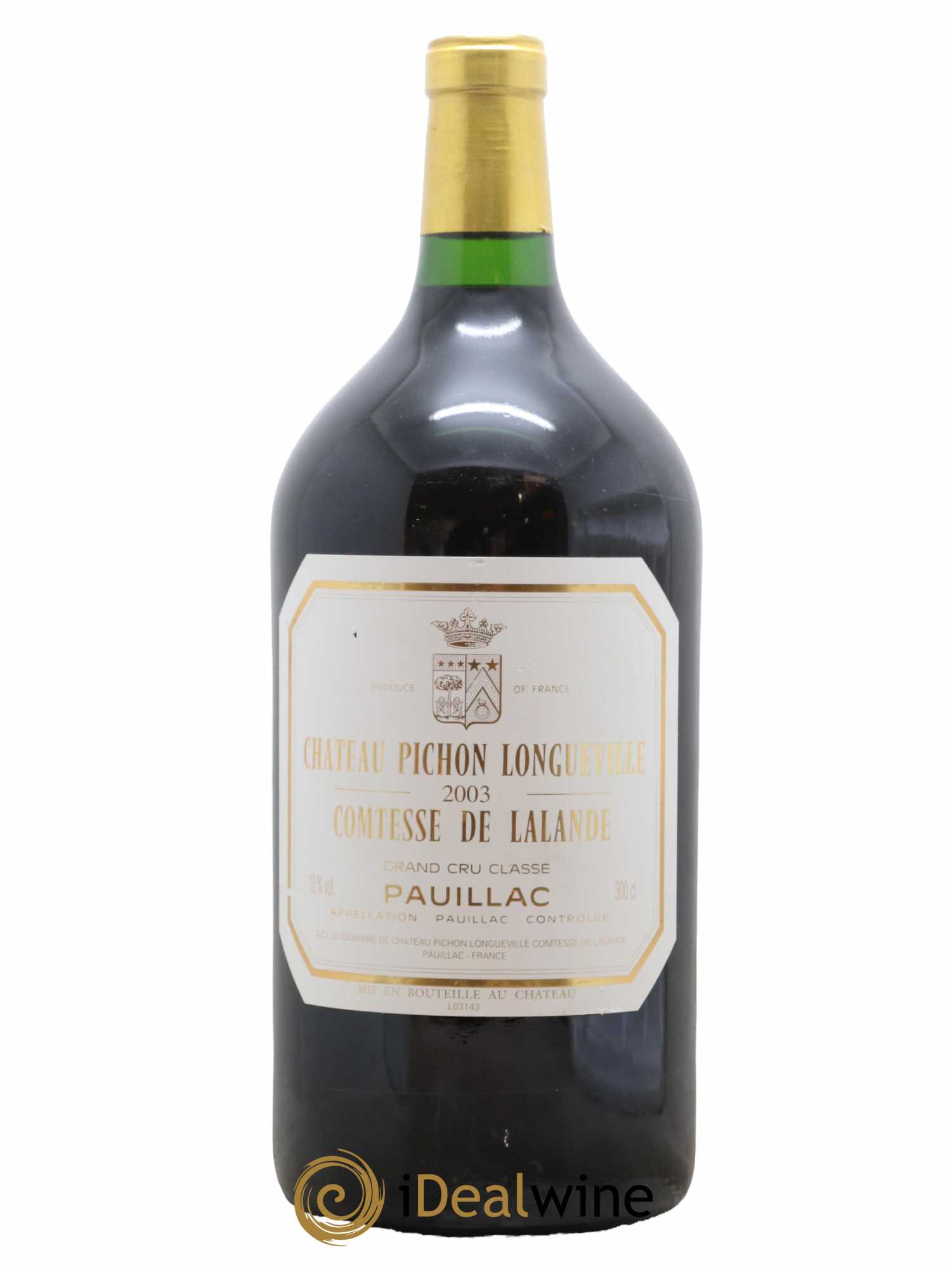 Château Pichon Longueville Comtesse de Lalande 2ème Grand Cru Classé 2003 - Lot de 1 double magnum - 0