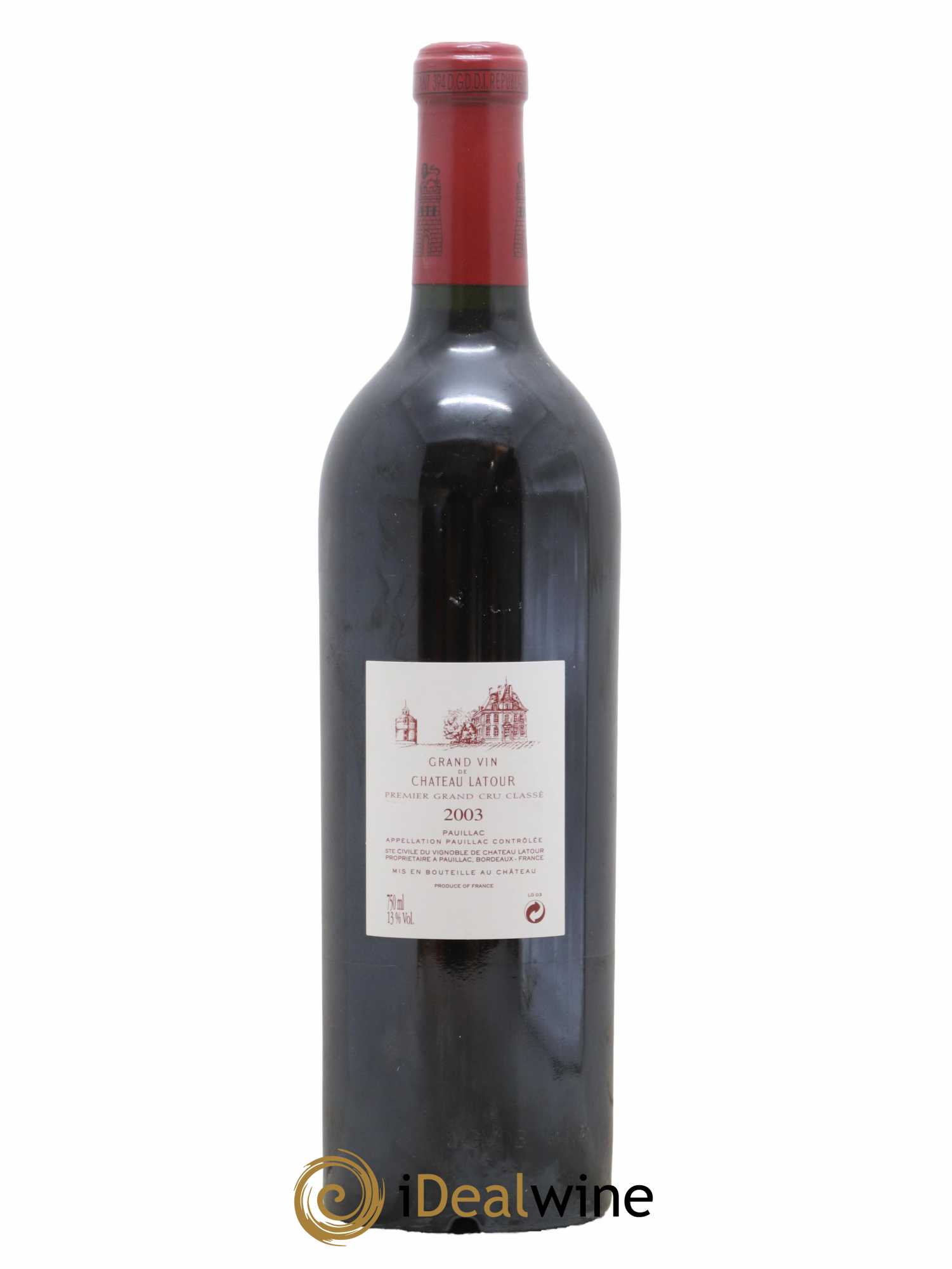 Château Latour 1er Grand Cru Classé 2003 - Lot de 1 bouteille - 1