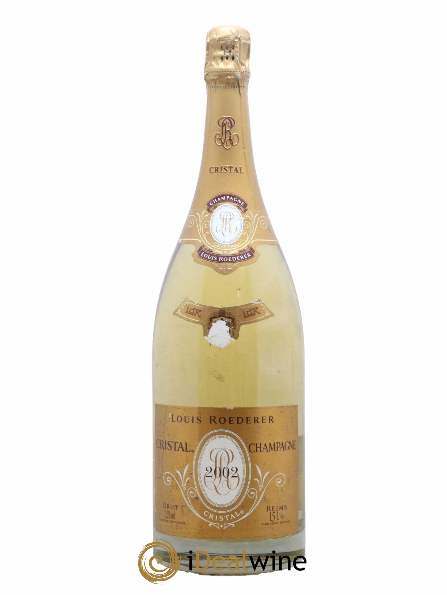 Cristal Louis Roederer Brut 2002 - Lot de 1 magnum - 0