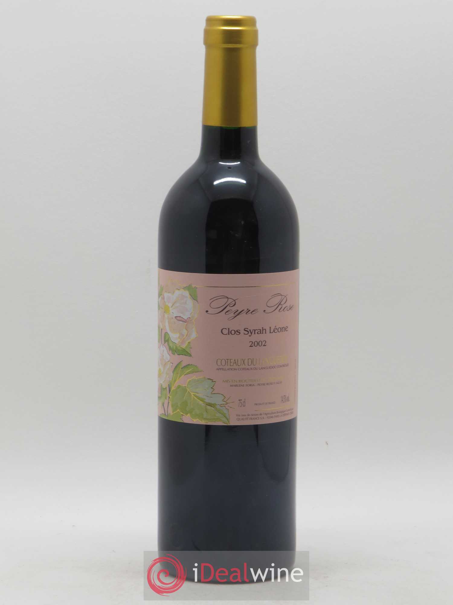 Coteaux du Languedoc Domaine Peyre Rose Belle Léone (anciennement Syrah Léone) Marlène Soria 2002 - Lot de 1 bouteille - 0