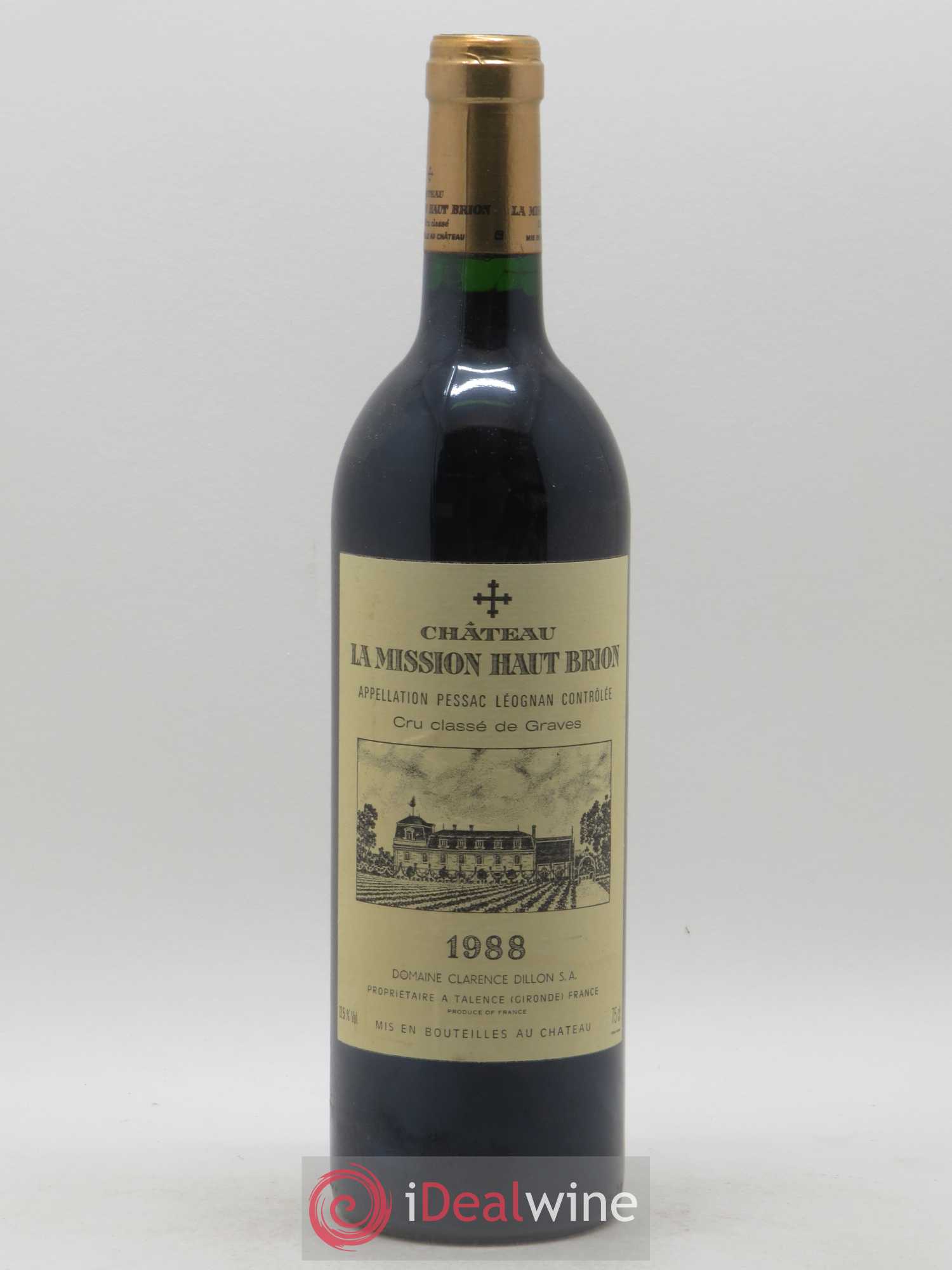 Château la Mission Haut-Brion Cru Classé de Graves 1988 - Lot de 1 bouteille - 0