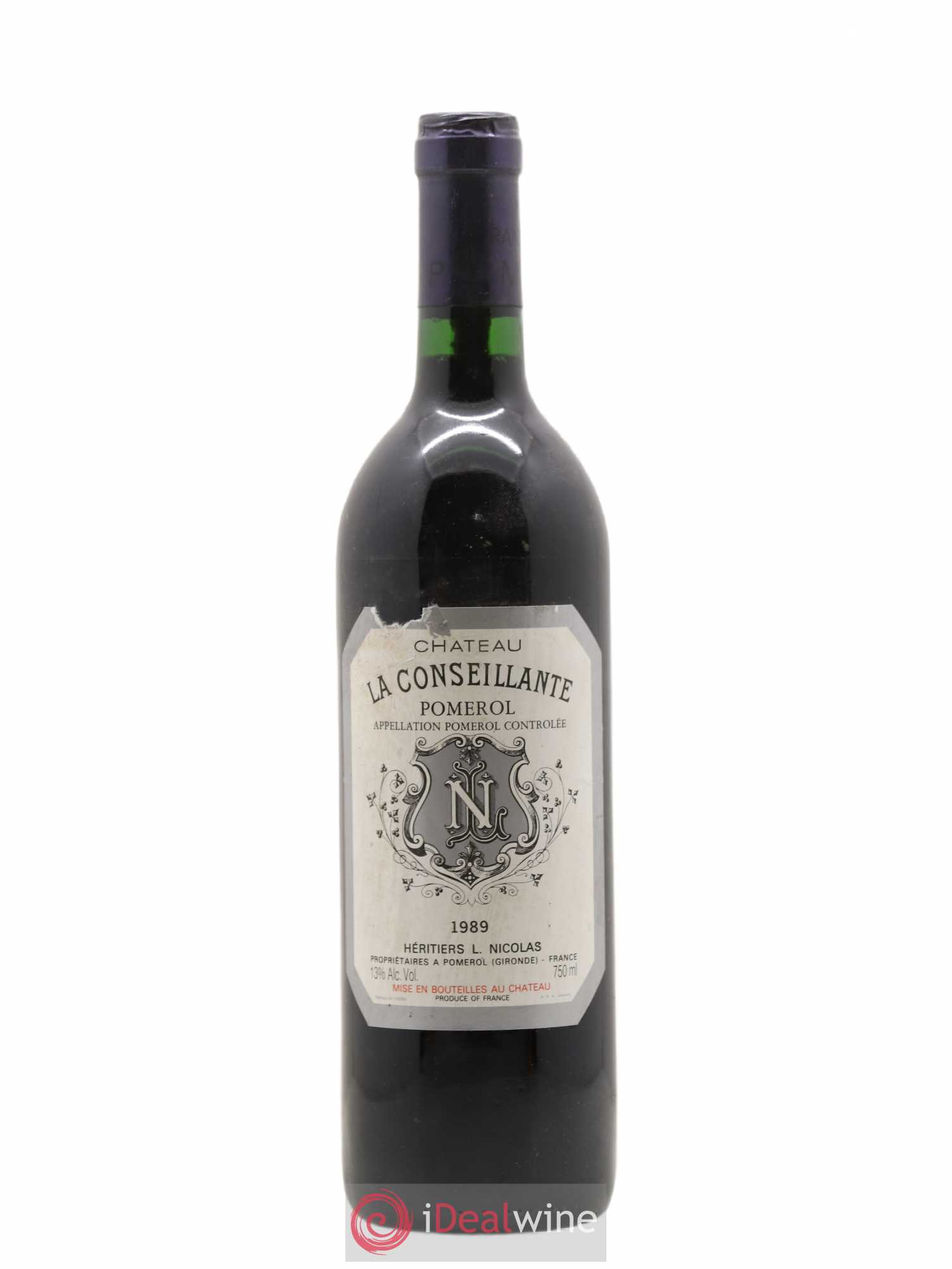 Château la Conseillante 1989 - Lot de 1 bouteille - 0