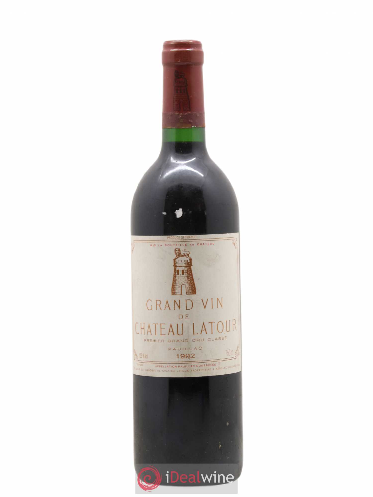 Château Latour 1er Grand Cru Classé 1992 - Lot de 1 bouteille - 0