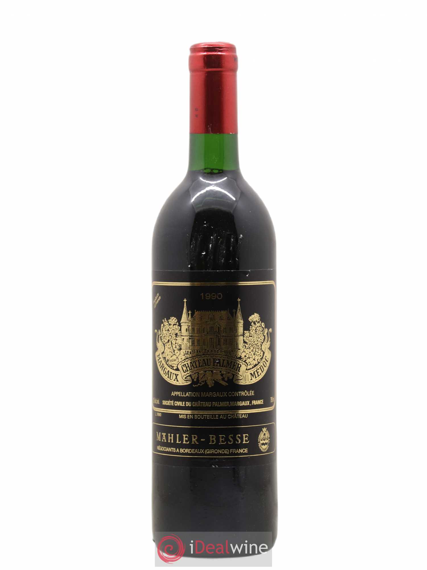 Château Palmer 3ème Grand Cru Classé 1990 - Lot de 1 bouteille - 0