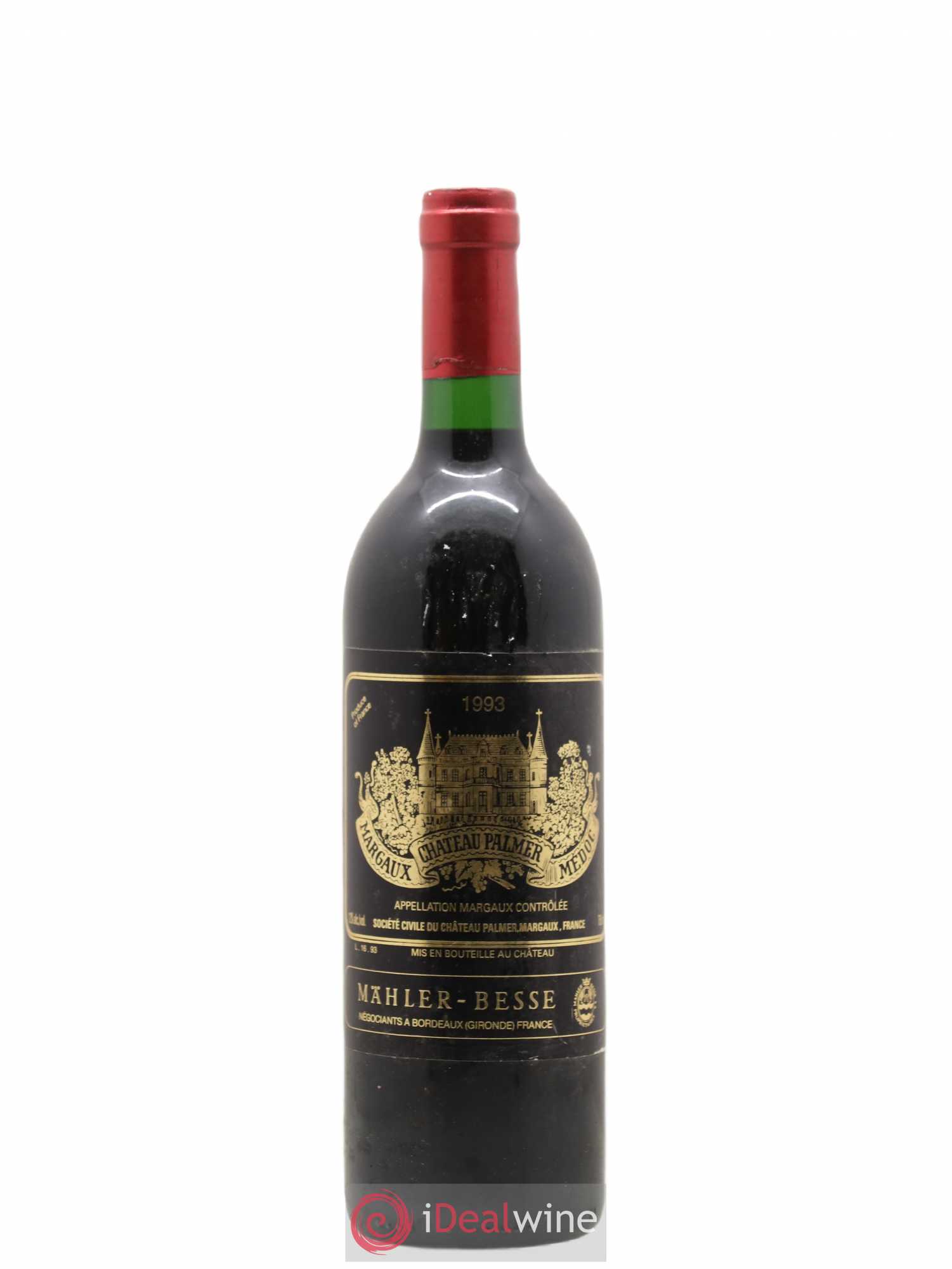 Château Palmer 3ème Grand Cru Classé 1993 - Lot de 1 bouteille - 0