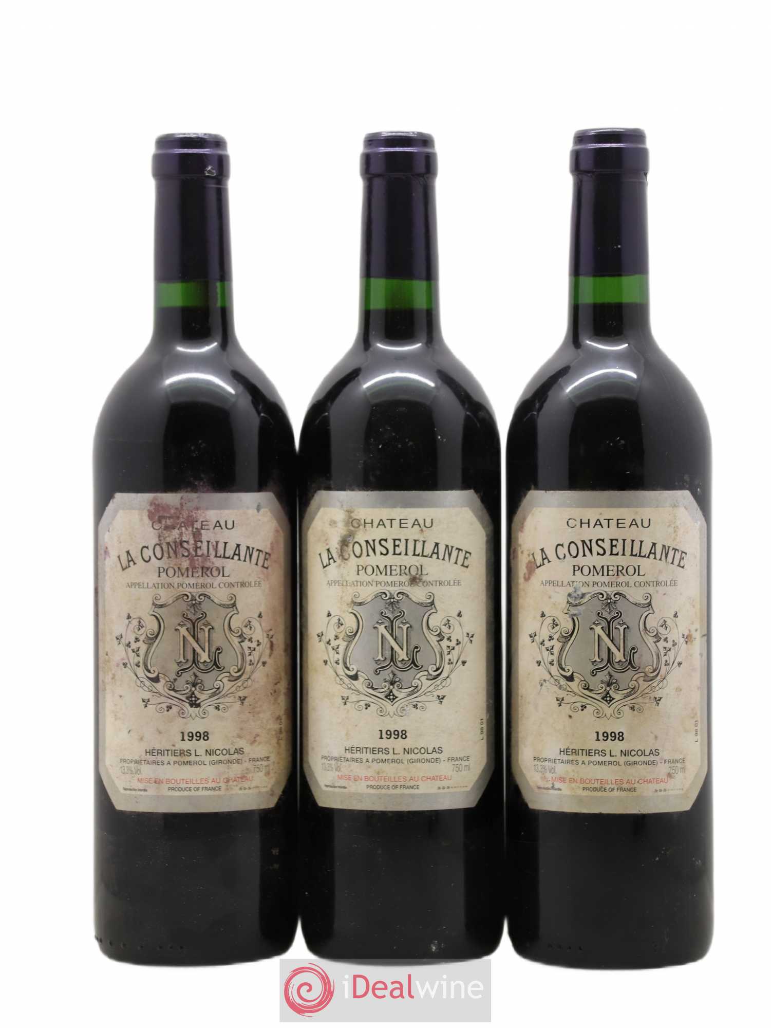 Château la Conseillante 1998 - Lot de 3 bouteilles - 0