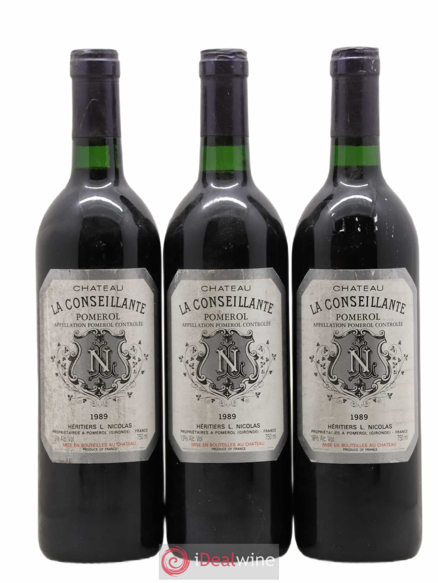 Château la Conseillante 1989 - Lot de 3 bouteilles - 0