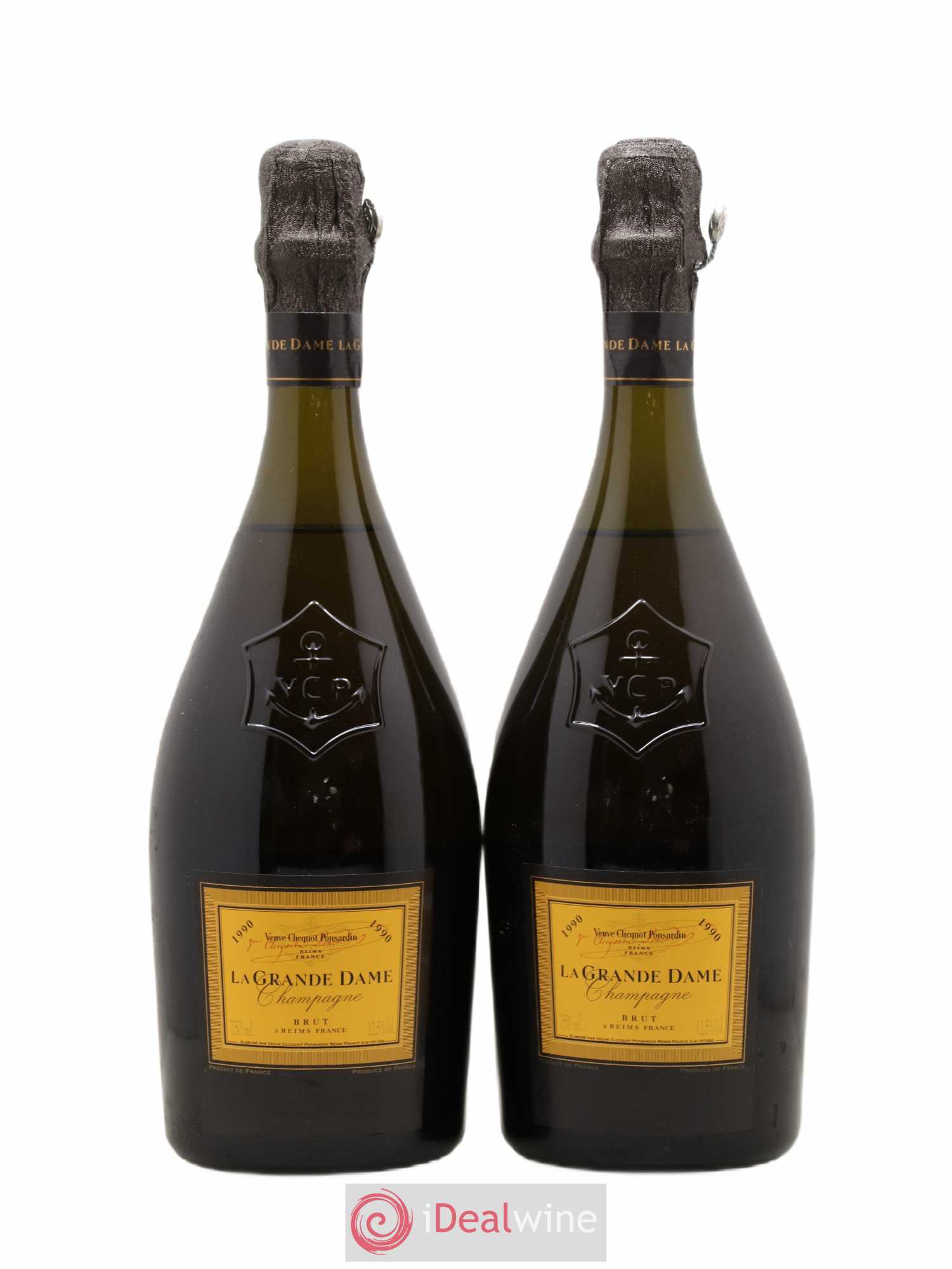 La Grande Dame Veuve Clicquot 1990 - Lot de 2 bouteilles - 0