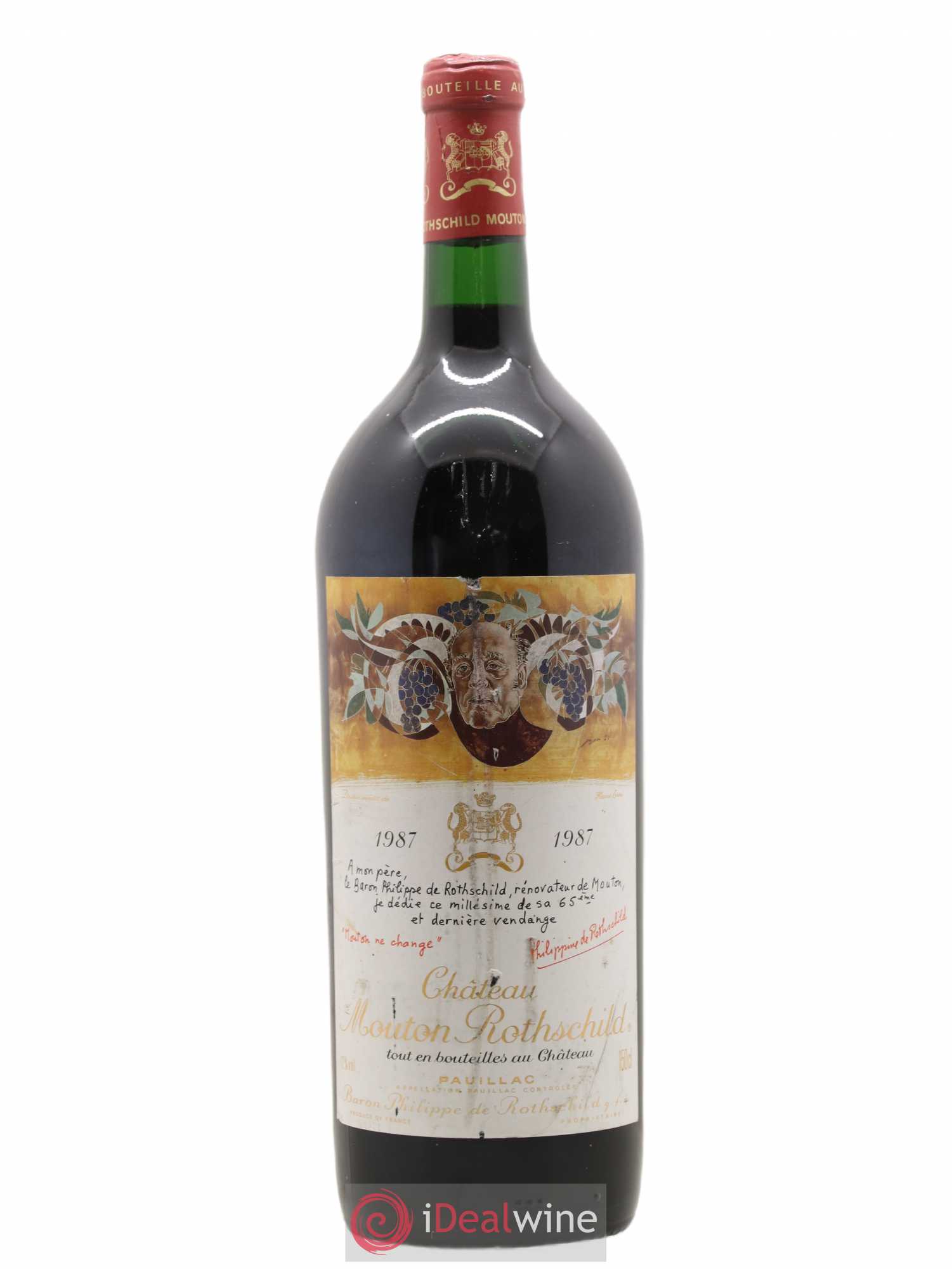 Château Mouton Rothschild 1er Grand Cru Classé 1987 - Lot de 1 magnum - 0