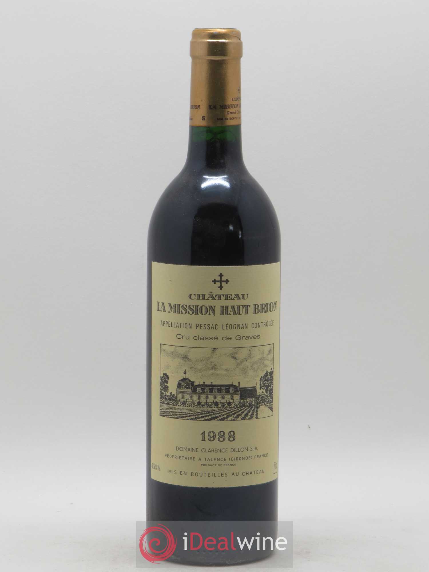 Château la Mission Haut-Brion Cru Classé de Graves 1988 - Lot de 1 bouteille - 0