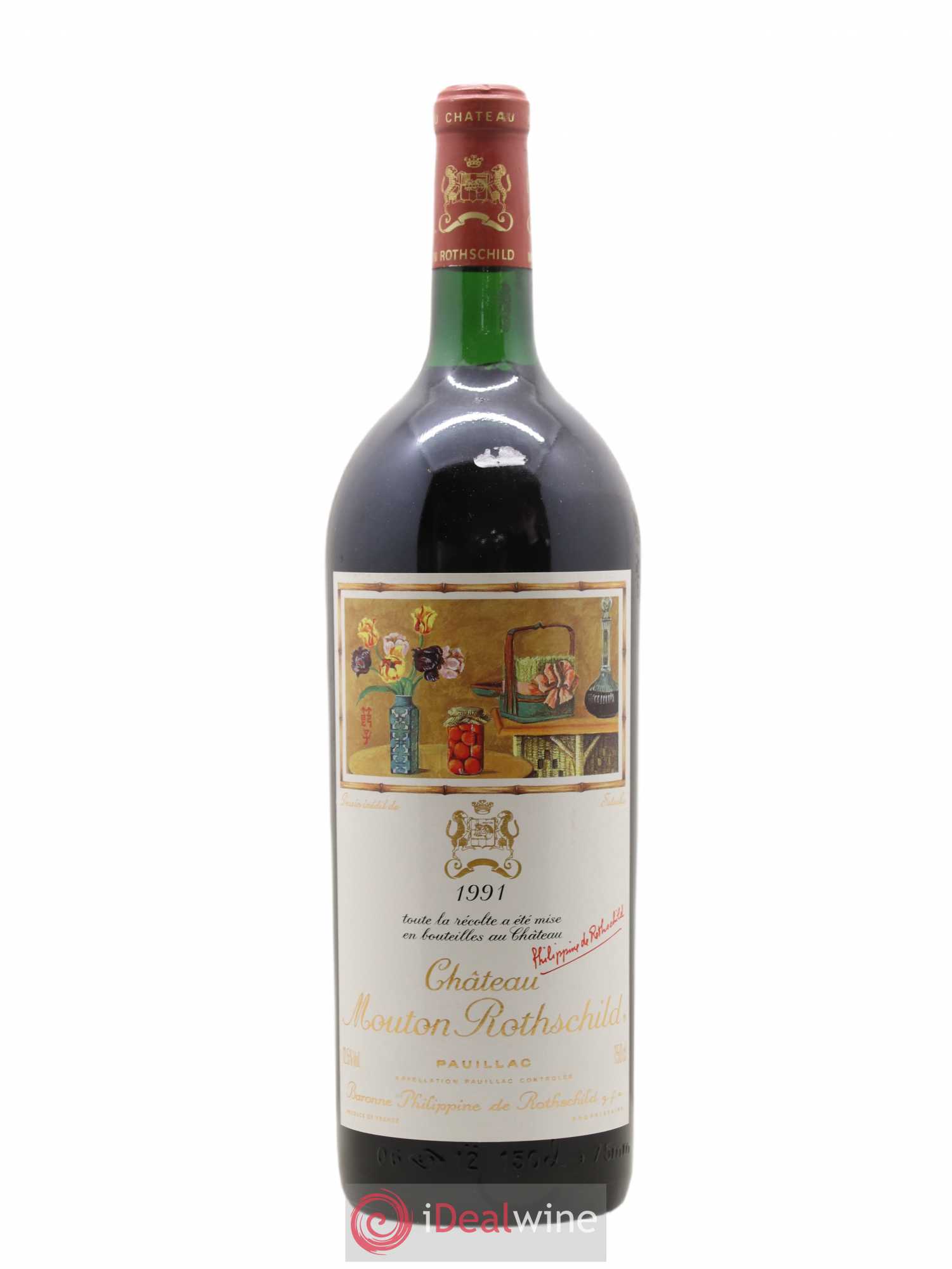 Château Mouton Rothschild 1er Grand Cru Classé 1991 - Lot de 1 magnum - 0