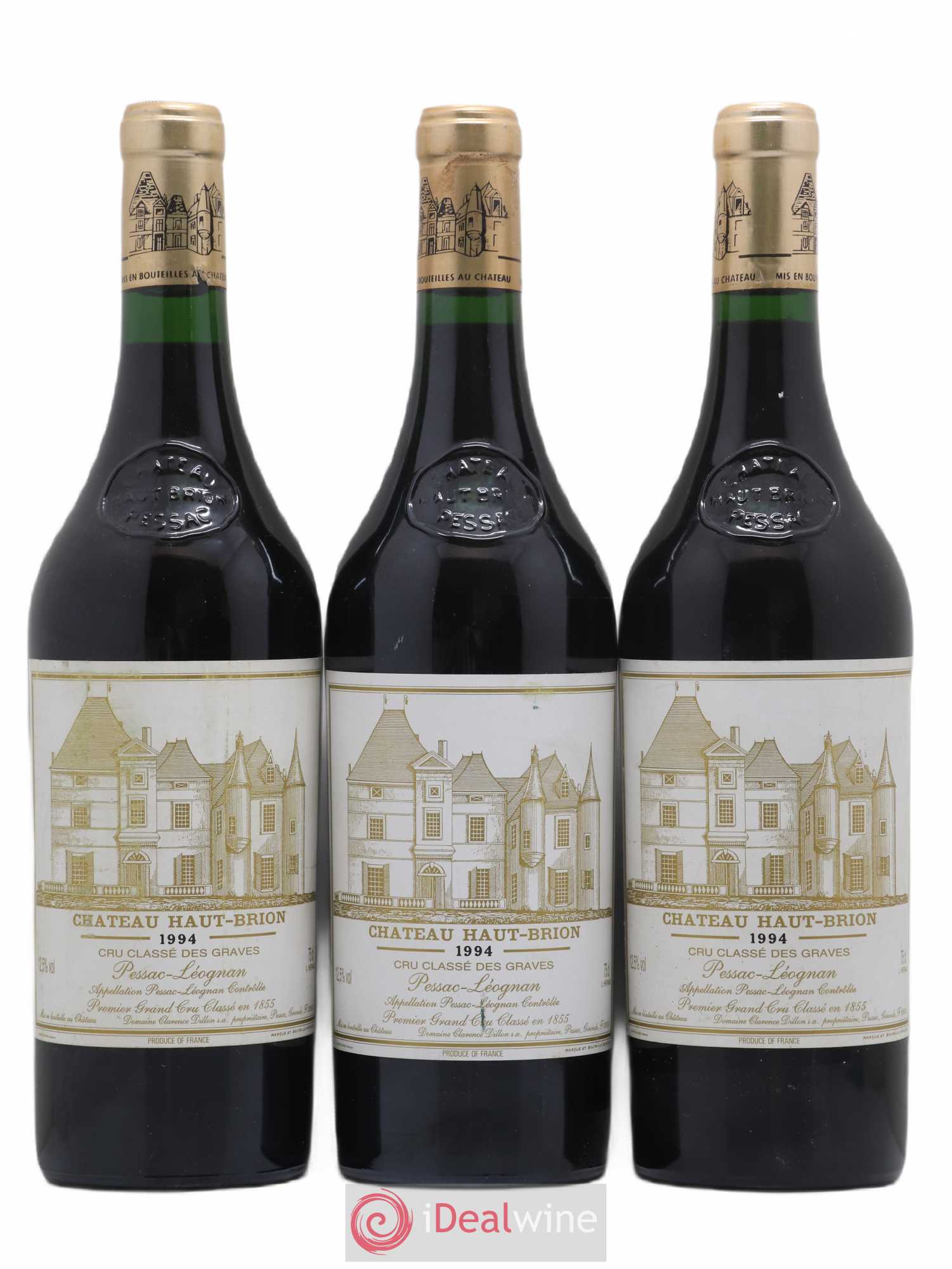 Château Haut Brion 1er Grand Cru Classé 1994 - Lot de 3 bouteilles - 0