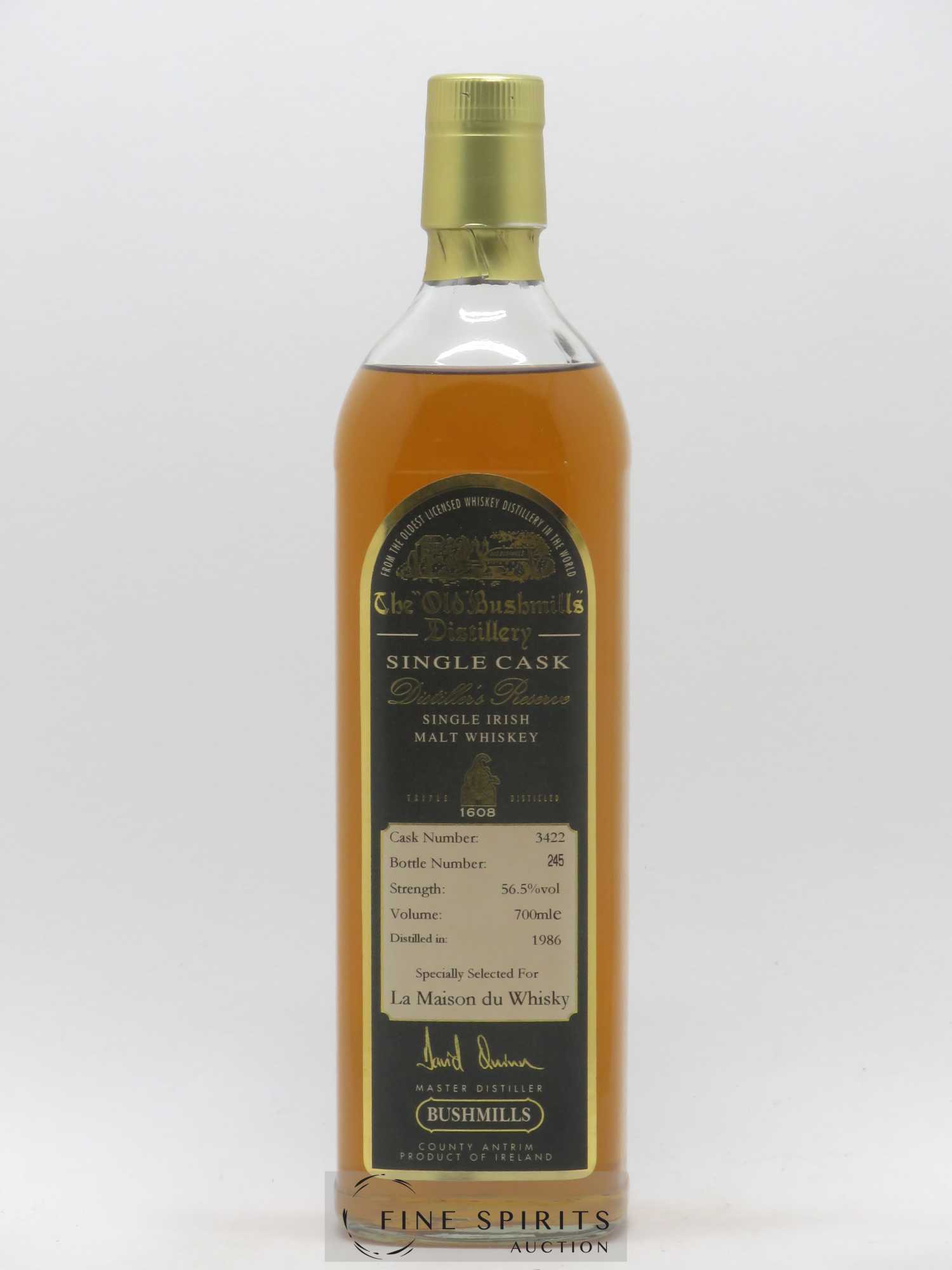 Bushmills 1986 Of. Distiller's Reserve Cask n° 3422 LMDW - Lot de 1 bouteille - 1