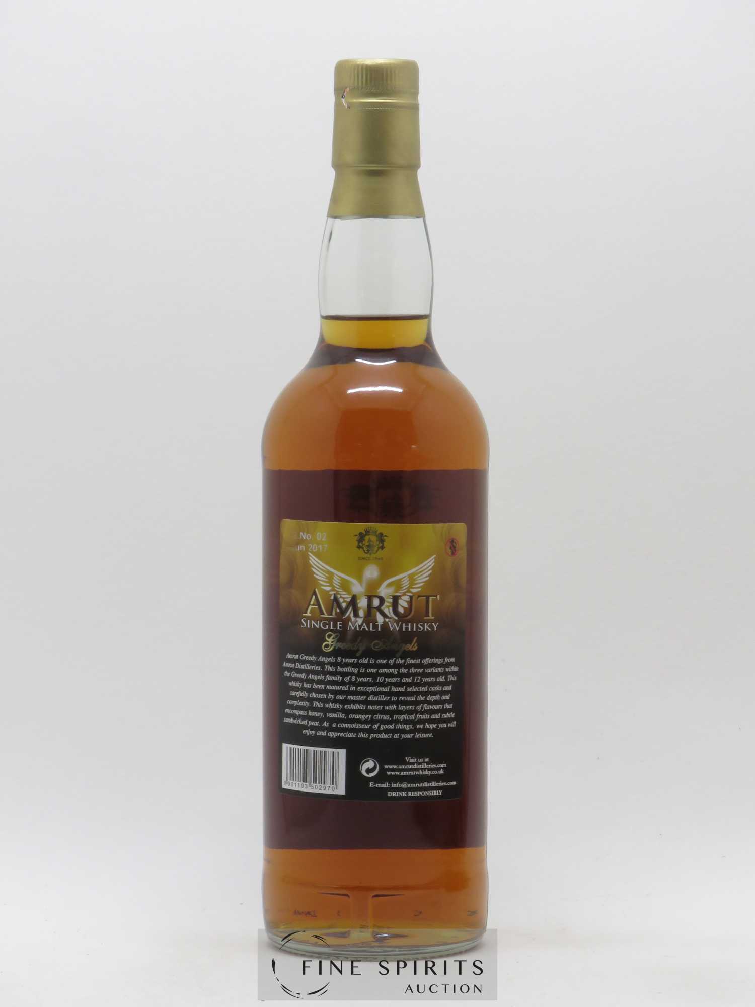 Amrut 8 years Of. Greedy Angels Chairman's Reserve - Lot de 1 bouteille - 2