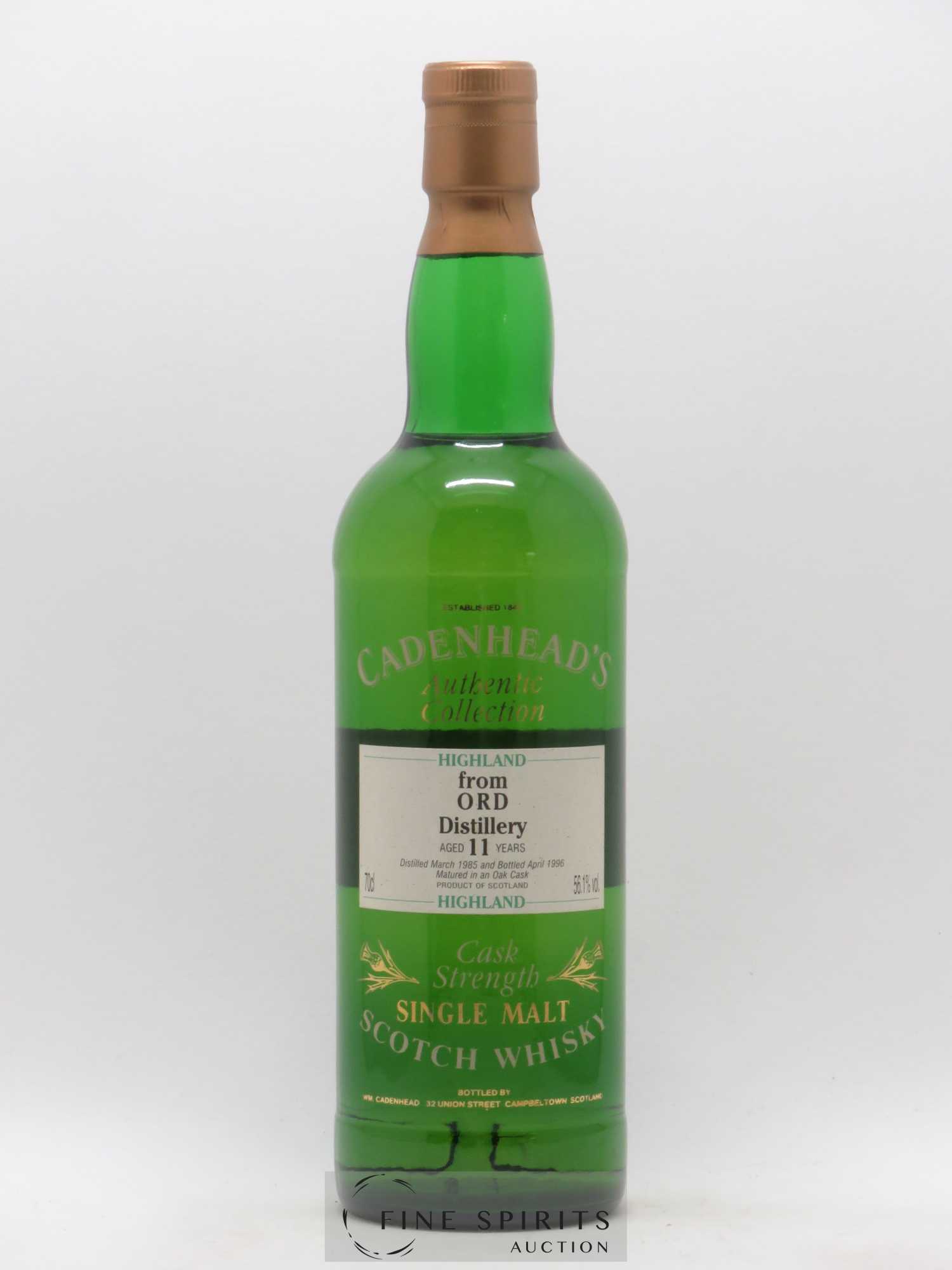 Ord 11 years 1985 Cadenhead's Cask Strength - bottled 1996 Authentic Collection - Lot de 1 bouteille - 1