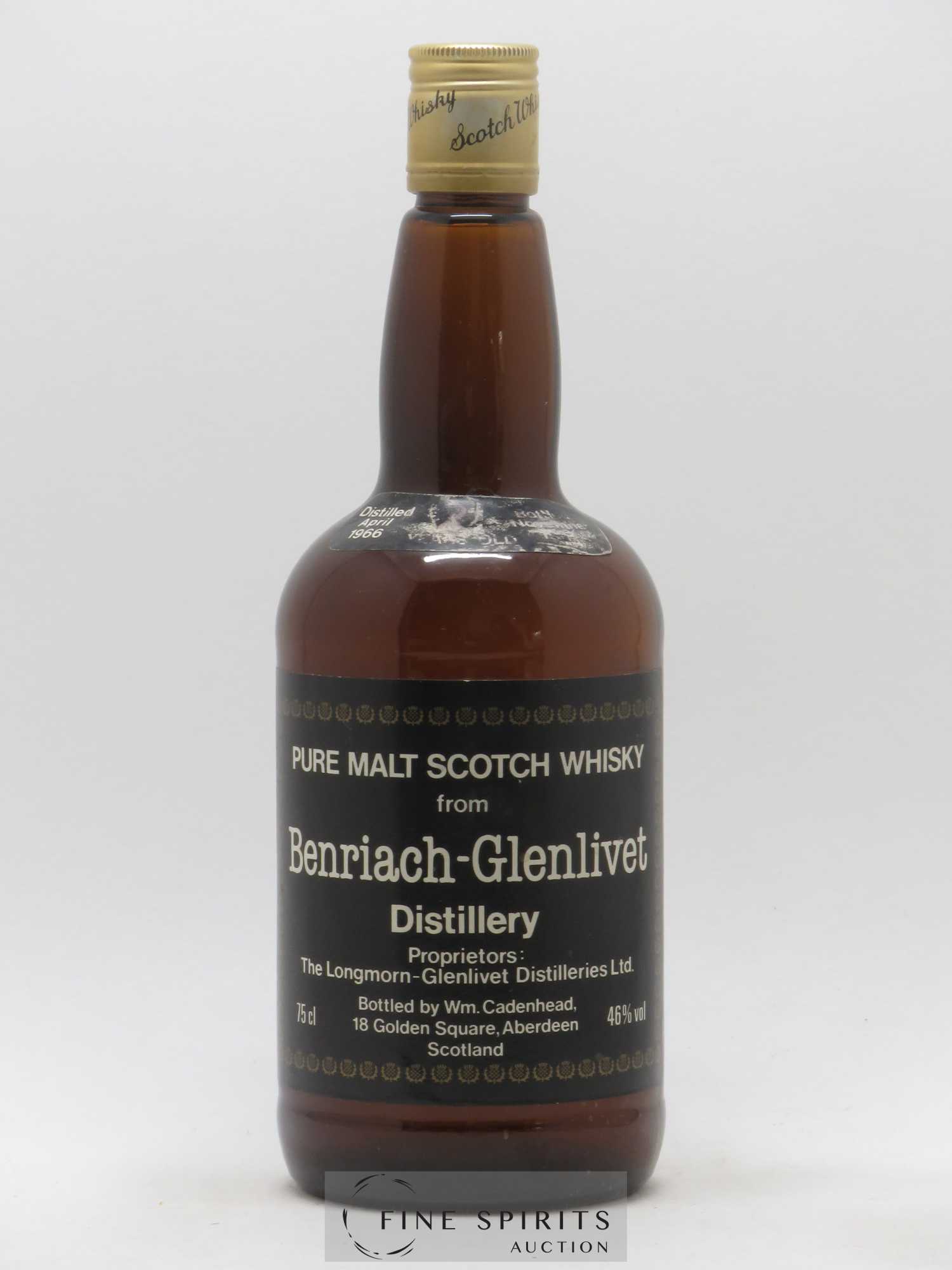 Benriach-Glenlivet 21 years 1966 Cadenhead's bottled 1987 - Lot de 1 bouteille - 0