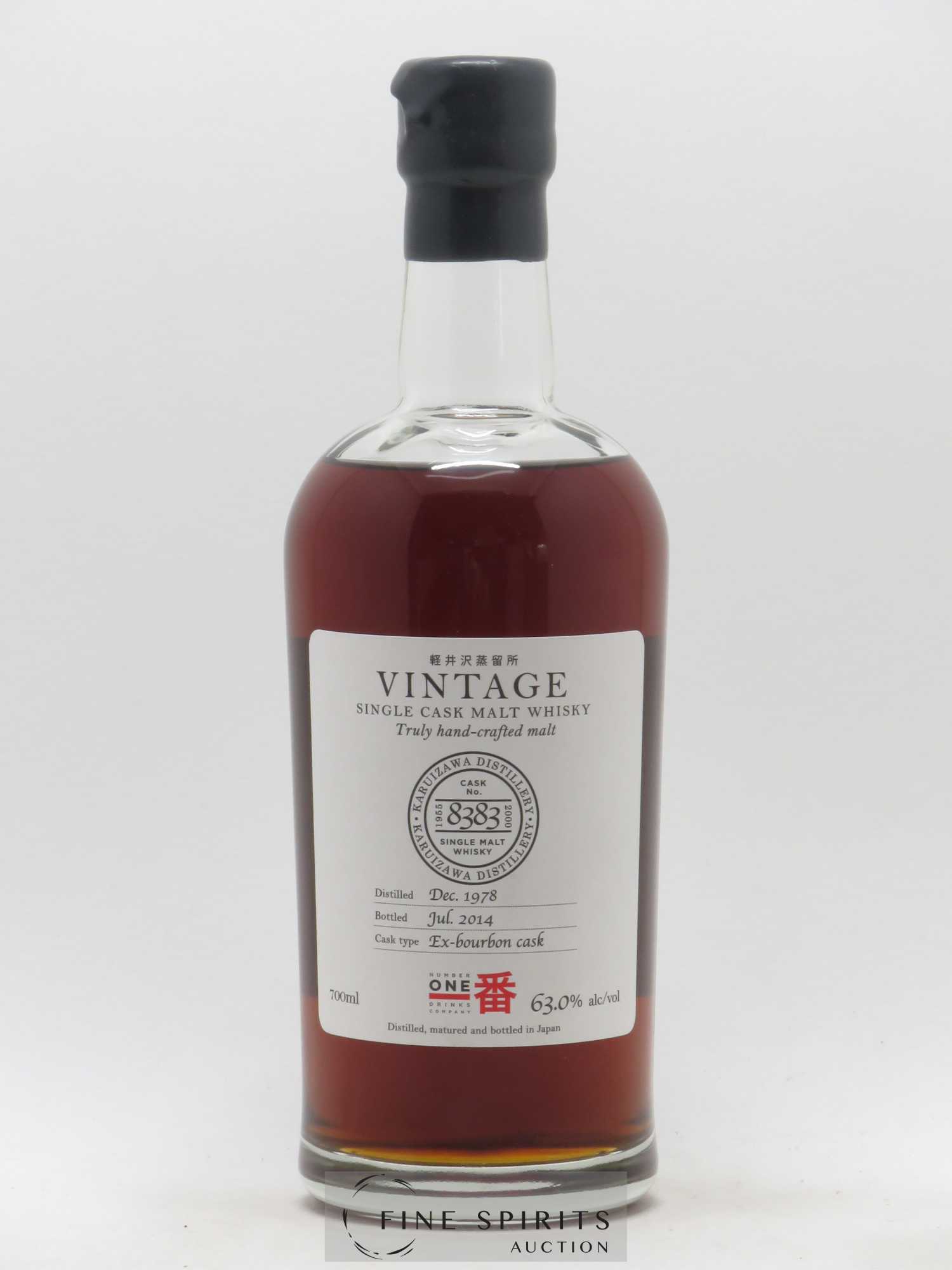Karuizawa 1978 Number One Drinks Vintage Cask n°8383 - bottled 2014 Ex-Bourbon Cask - Lot de 1 bouteille - 1