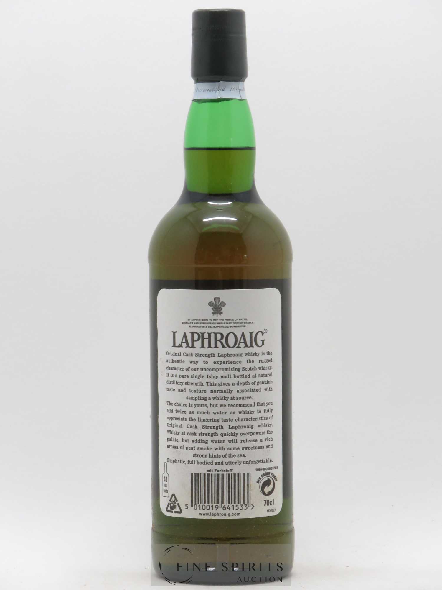 Laphroaig 10 years Of. Cask Strength 57.3° - Posten von 1 Flasche - 2