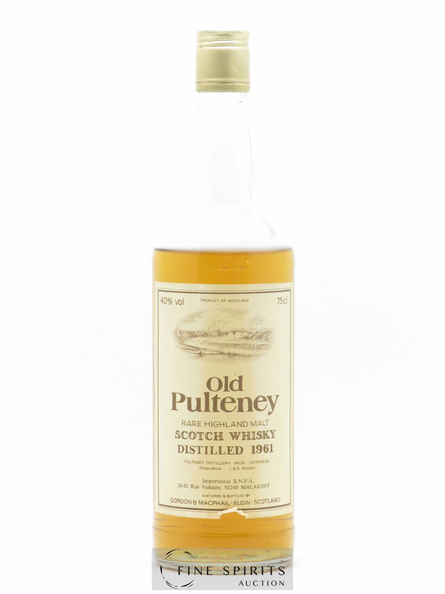 Old Pulteney 1961 Gordon & MacPhail S.N.P.A Import Rare Malt - Posten von 1 Flasche - 1