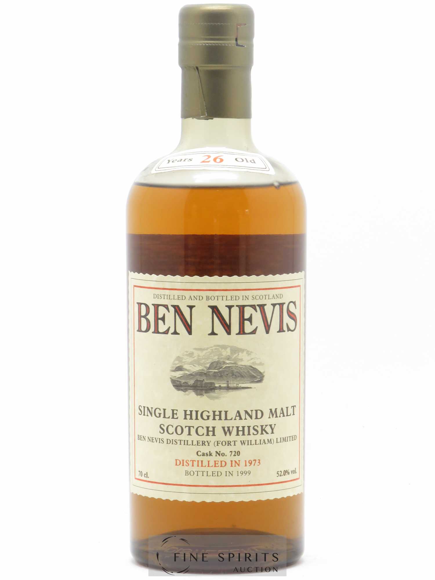 Ben Nevis 26 years 1973 Of. Cask n°720 - bottled 1999 - Lot de 1 bouteille - 1