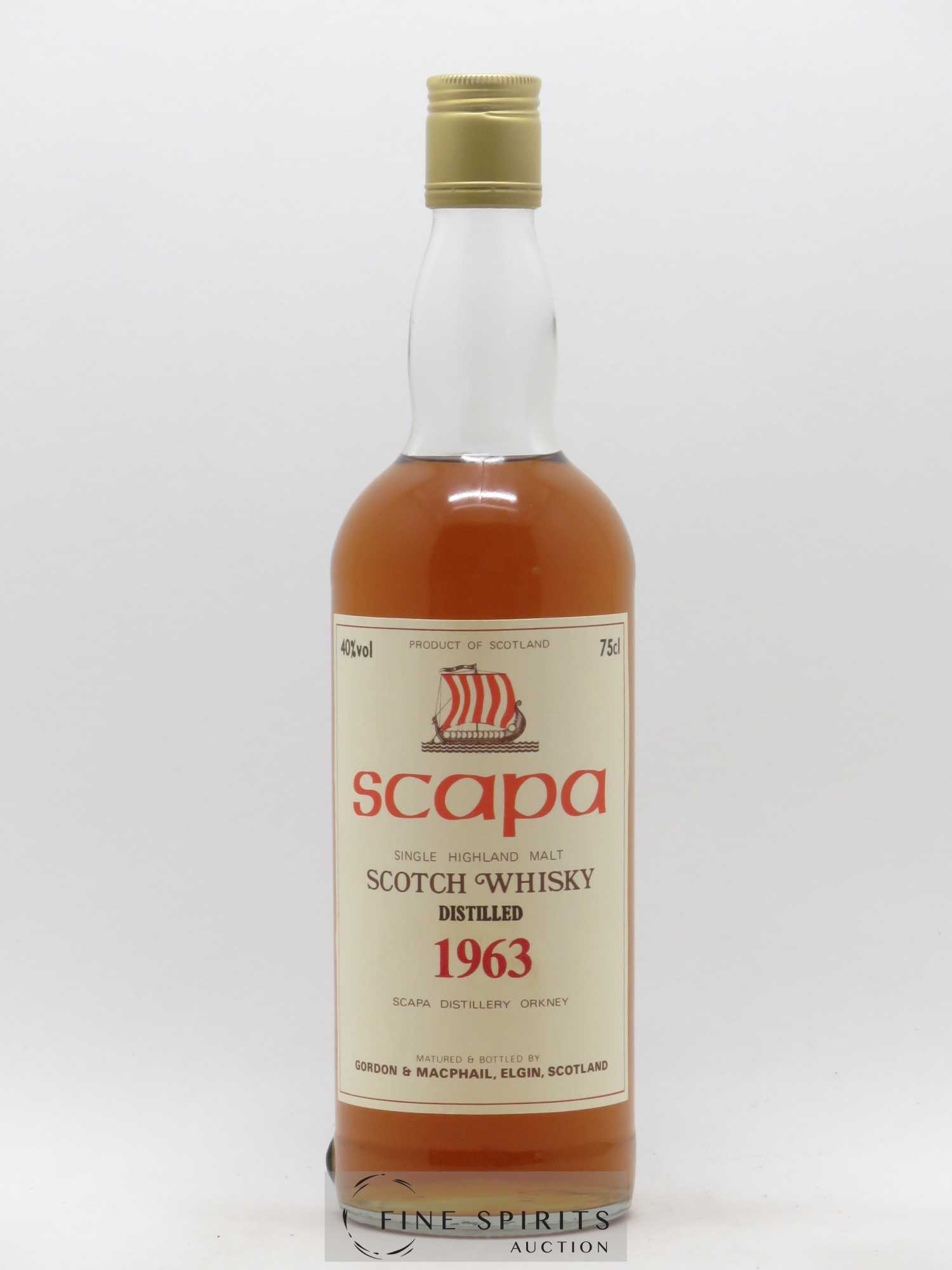 Scapa 1963 Gordon & MacPhail - Posten von 1 Flasche - 1