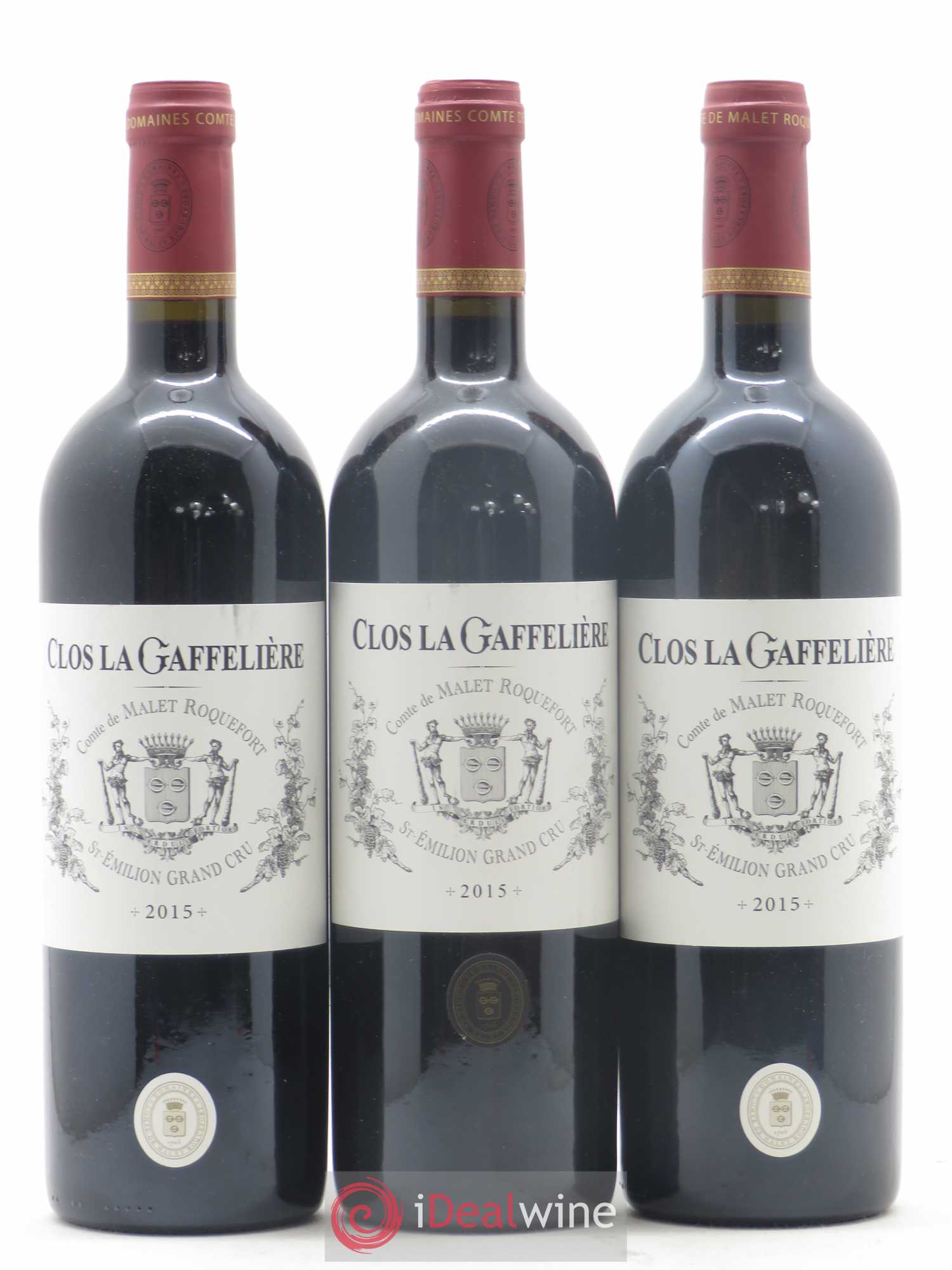 Saint-Émilion Grand Cru Clos La Gaffelière 2015 - Posten von 3 Flaschen - 0