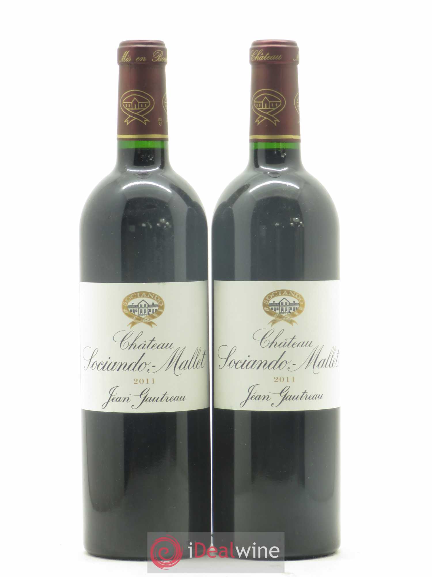 Château Sociando Mallet 2011 - Lot de 2 bouteilles - 0