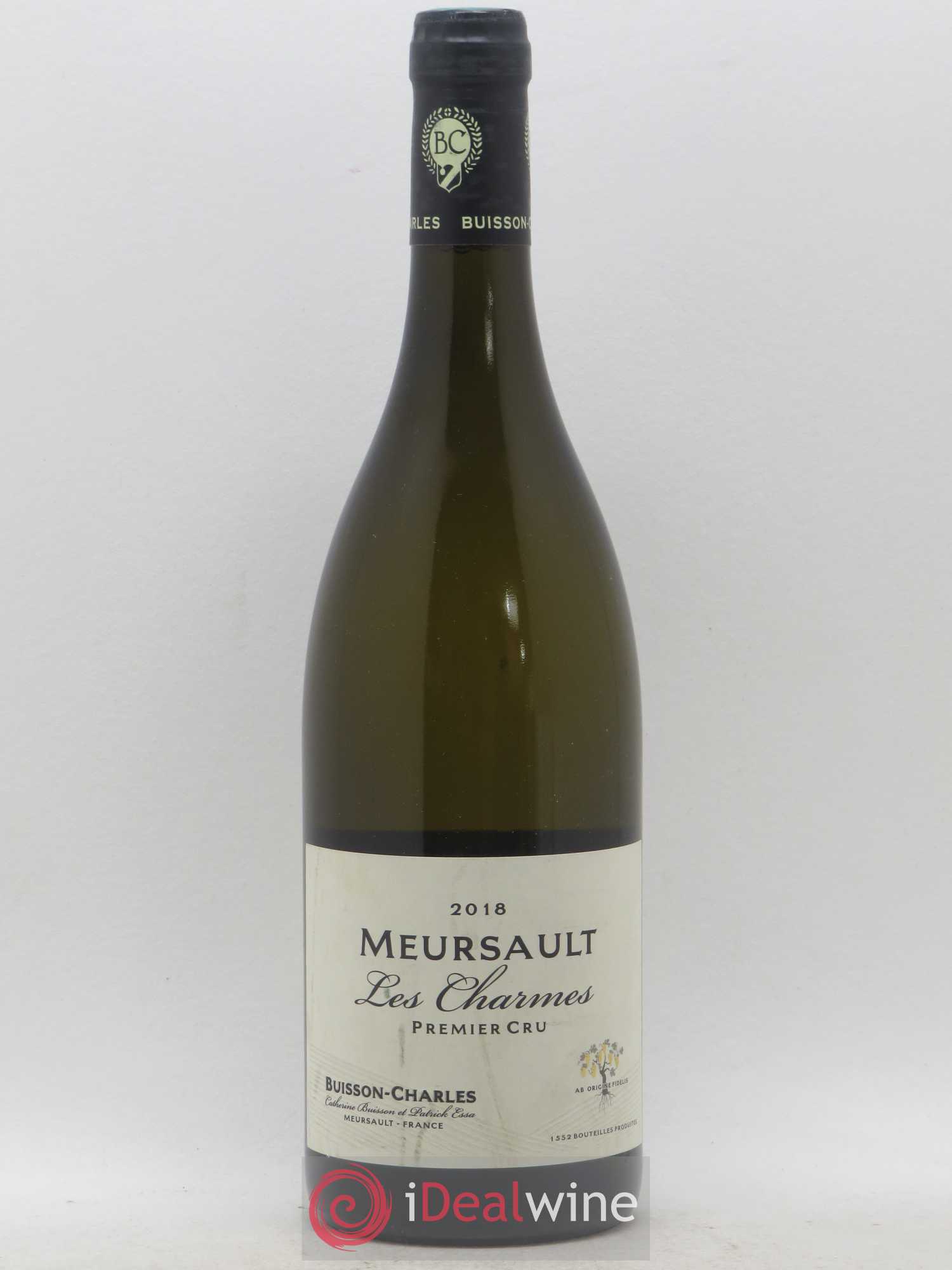 Meursault 1er Cru Charmes Buisson-Charles (Domaine) 2018 - Lot de 1 bouteille - 0