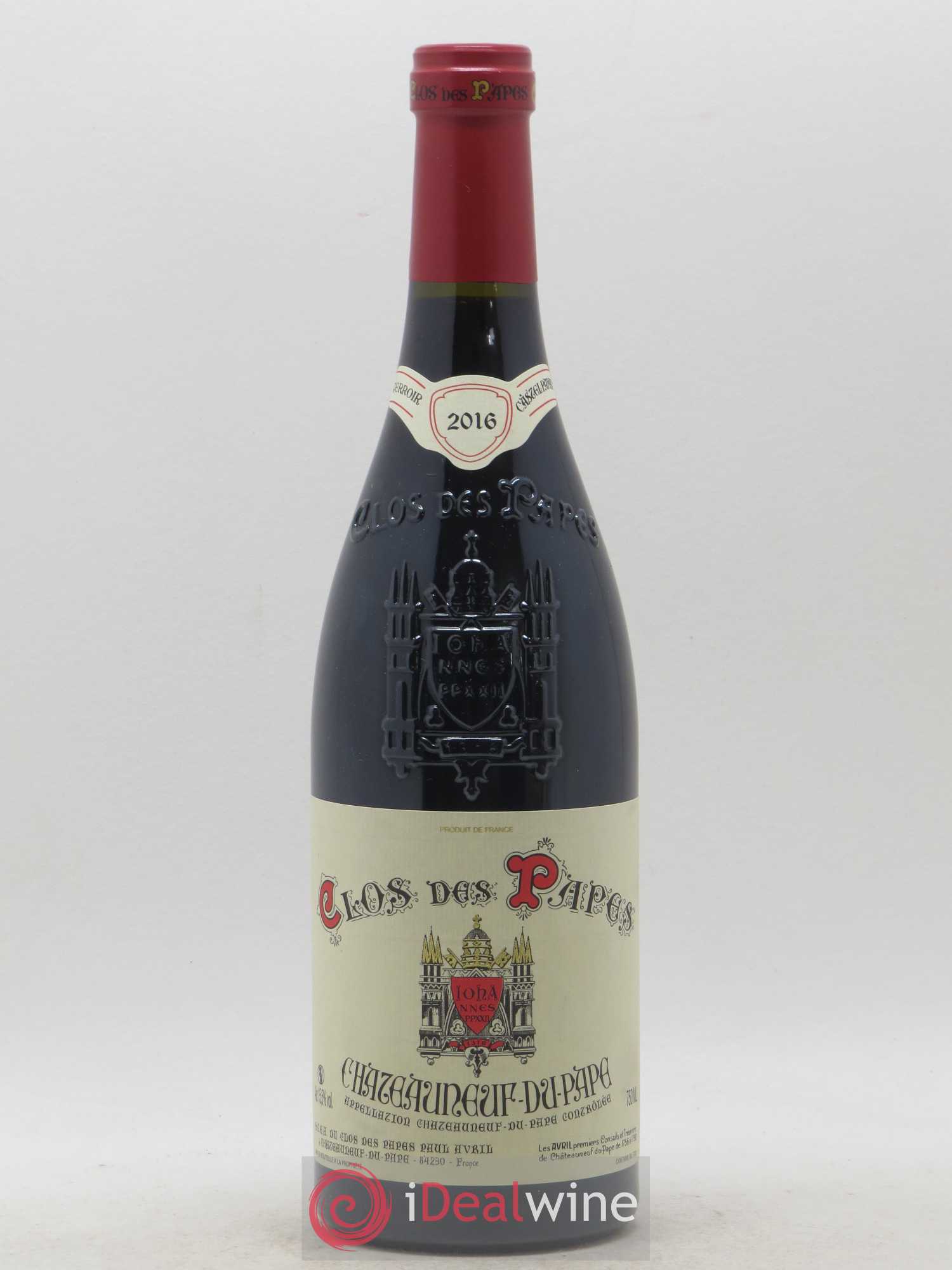 Châteauneuf-du-Pape Clos des Papes - Paul Avril 2016 - Lot de 1 bouteille - 0