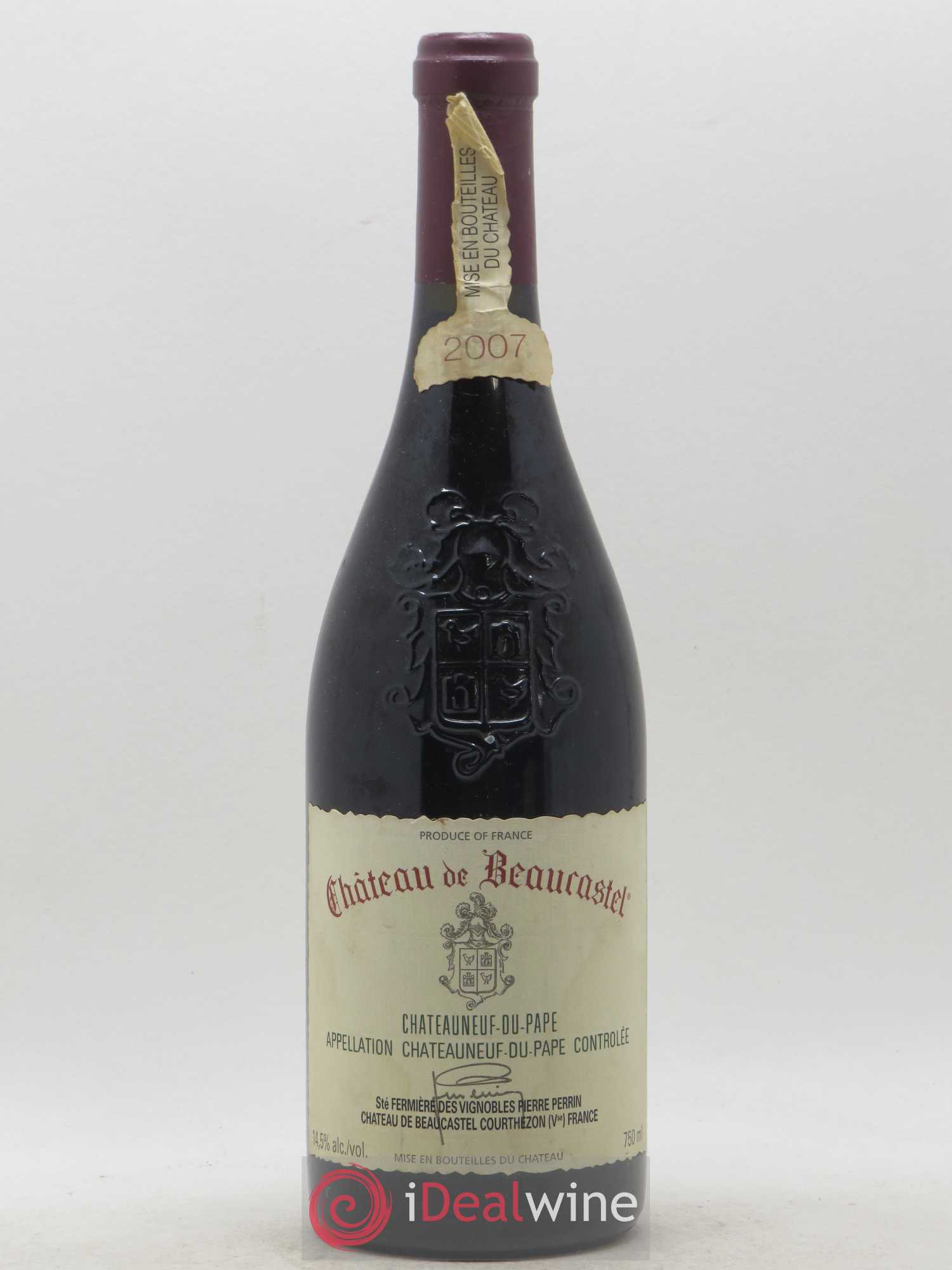 Châteauneuf-du-Pape Château de Beaucastel Famille Perrin 2007 - Lot de 1 bouteille - 0