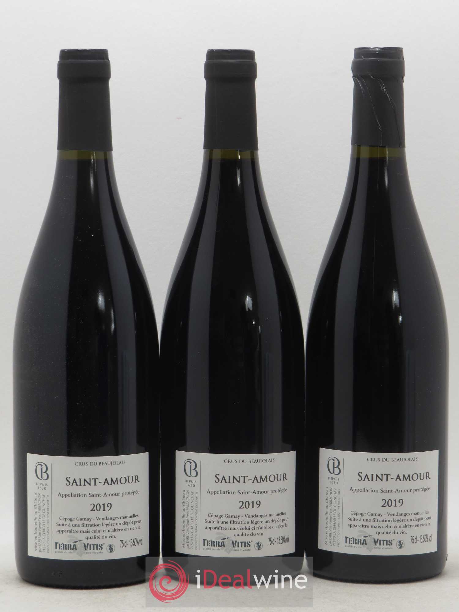 Saint-Amour Côte de Besset Château Bonnet (sans prix de réserve) 2019 - Posten von 3 Flaschen - 1