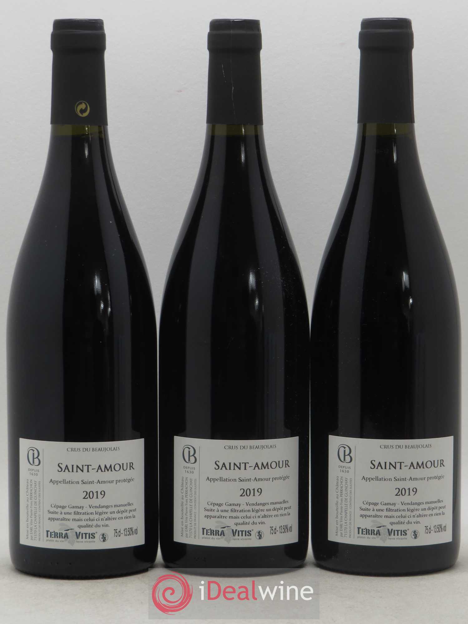 Saint-Amour Côte de Besset Château Bonnet (sans prix de réserve) 2019 - Posten von 3 Flaschen - 1