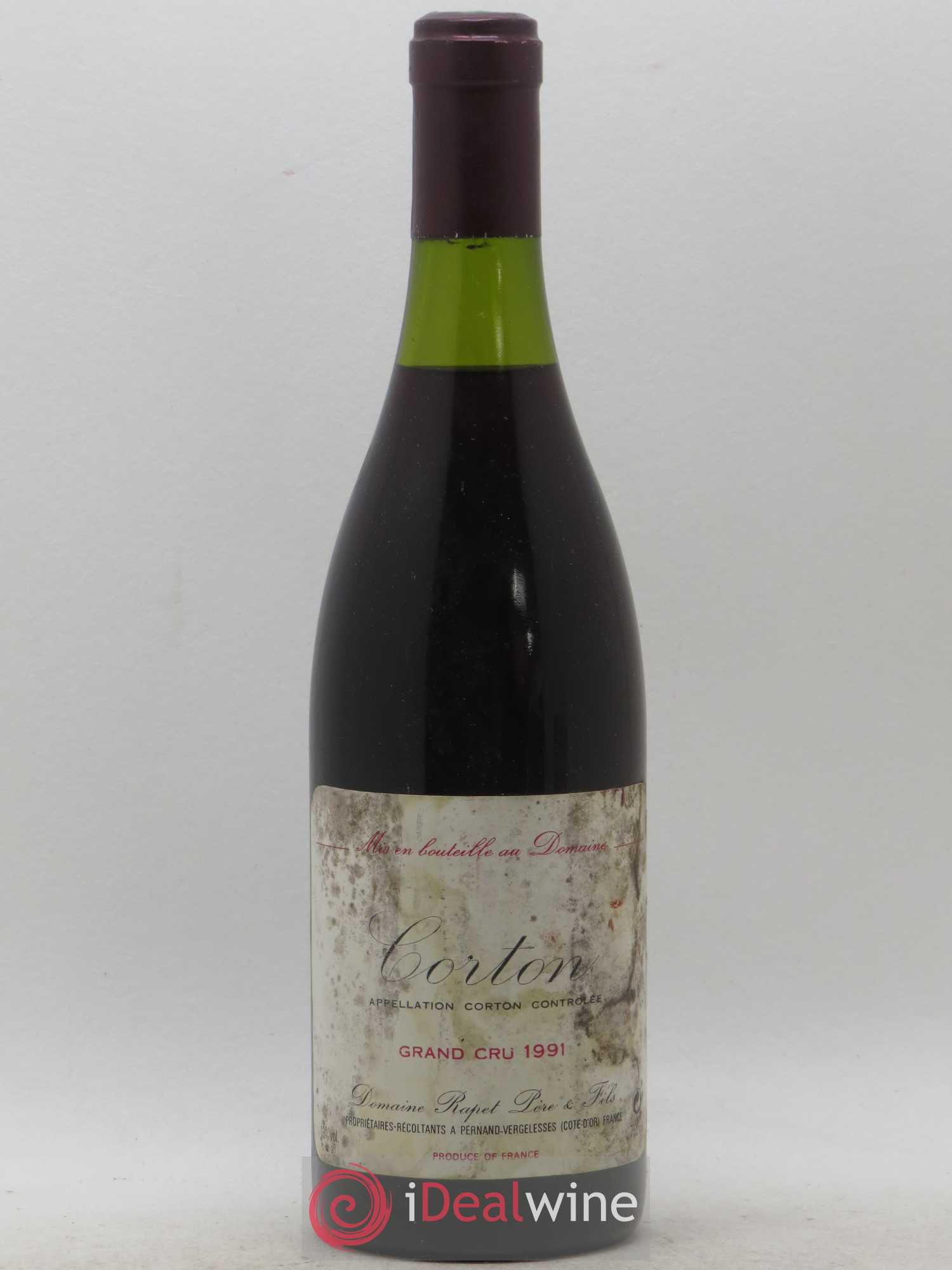 Corton Grand Cru Rapet 1991 - Lot de 1 bouteille - 0