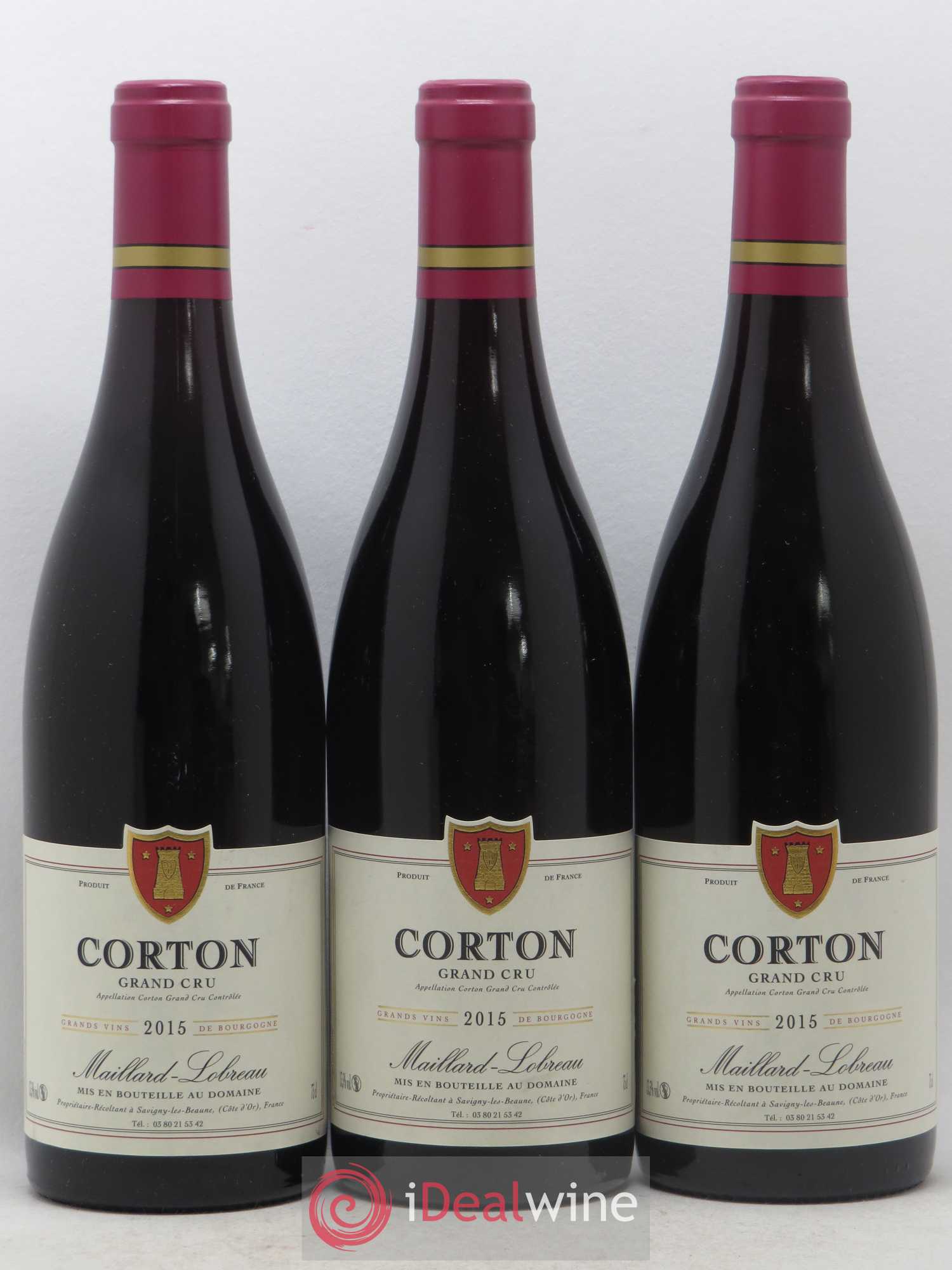 Corton Grand Cru Maillard Lobreau 2015 - Lot de 3 bouteilles - 0