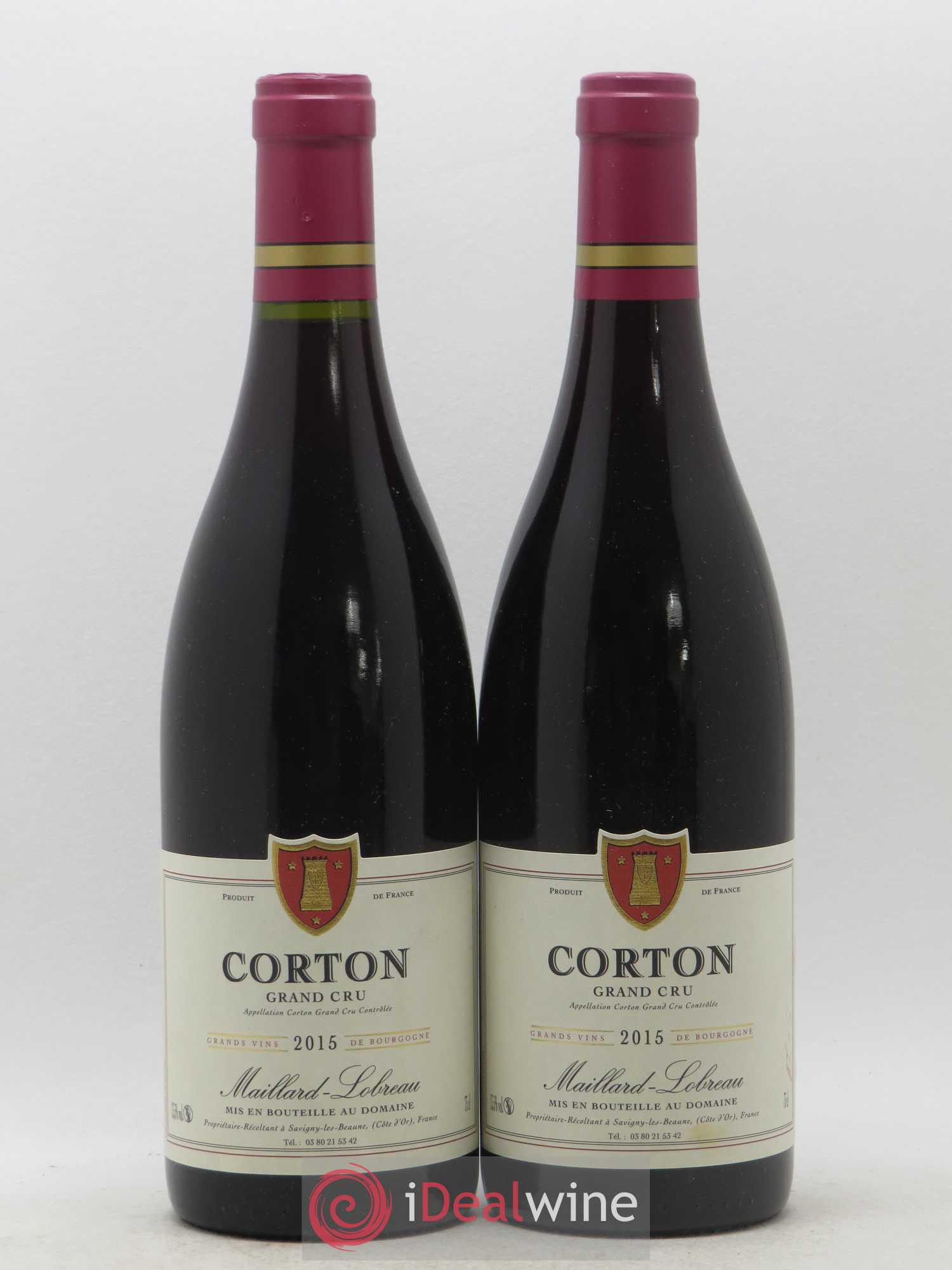 Corton Grand Cru Maillard Lobreau 2015 - Lot de 2 bouteilles - 0
