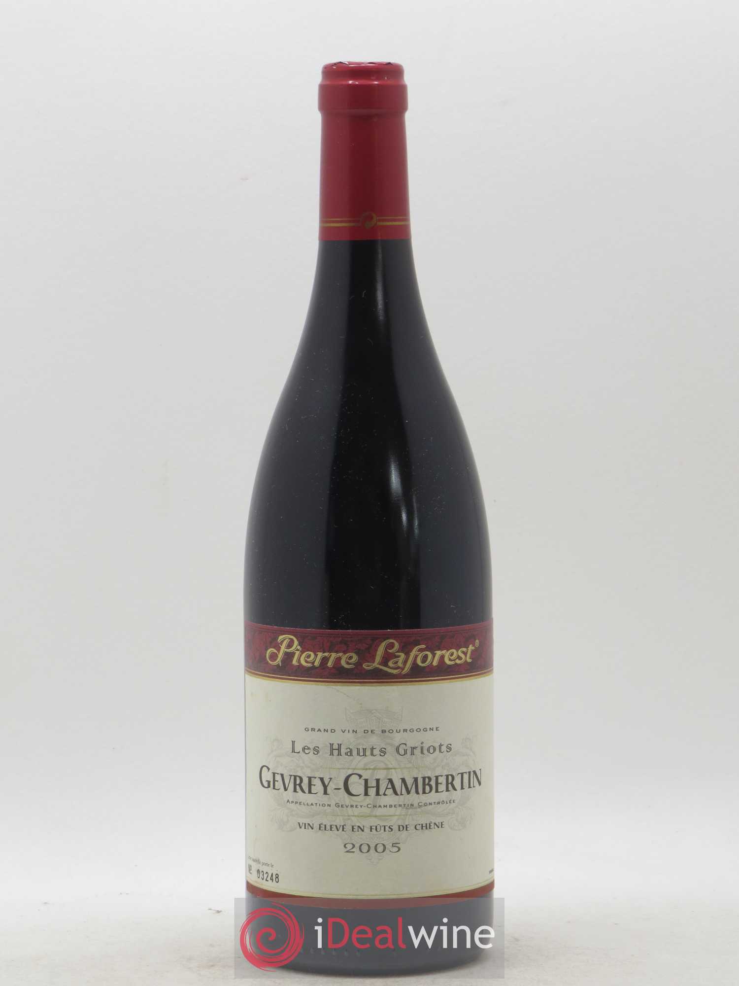 Gevrey-Chambertin Les Hauts Griots Pierre Laforest 2005 - Posten von 1 Flasche - 0