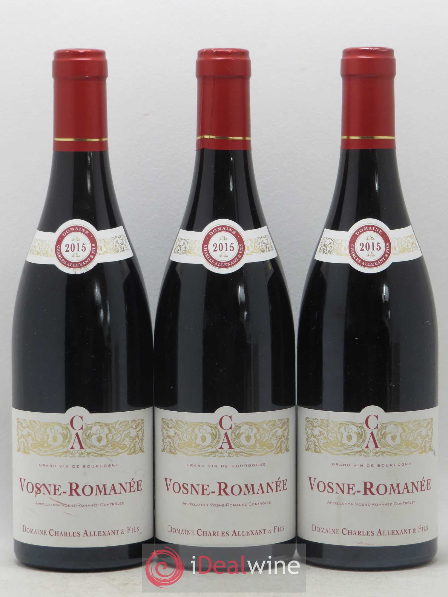 Vosne-Romanée Charles Allexant 2015 - Posten von 3 Flaschen - 0