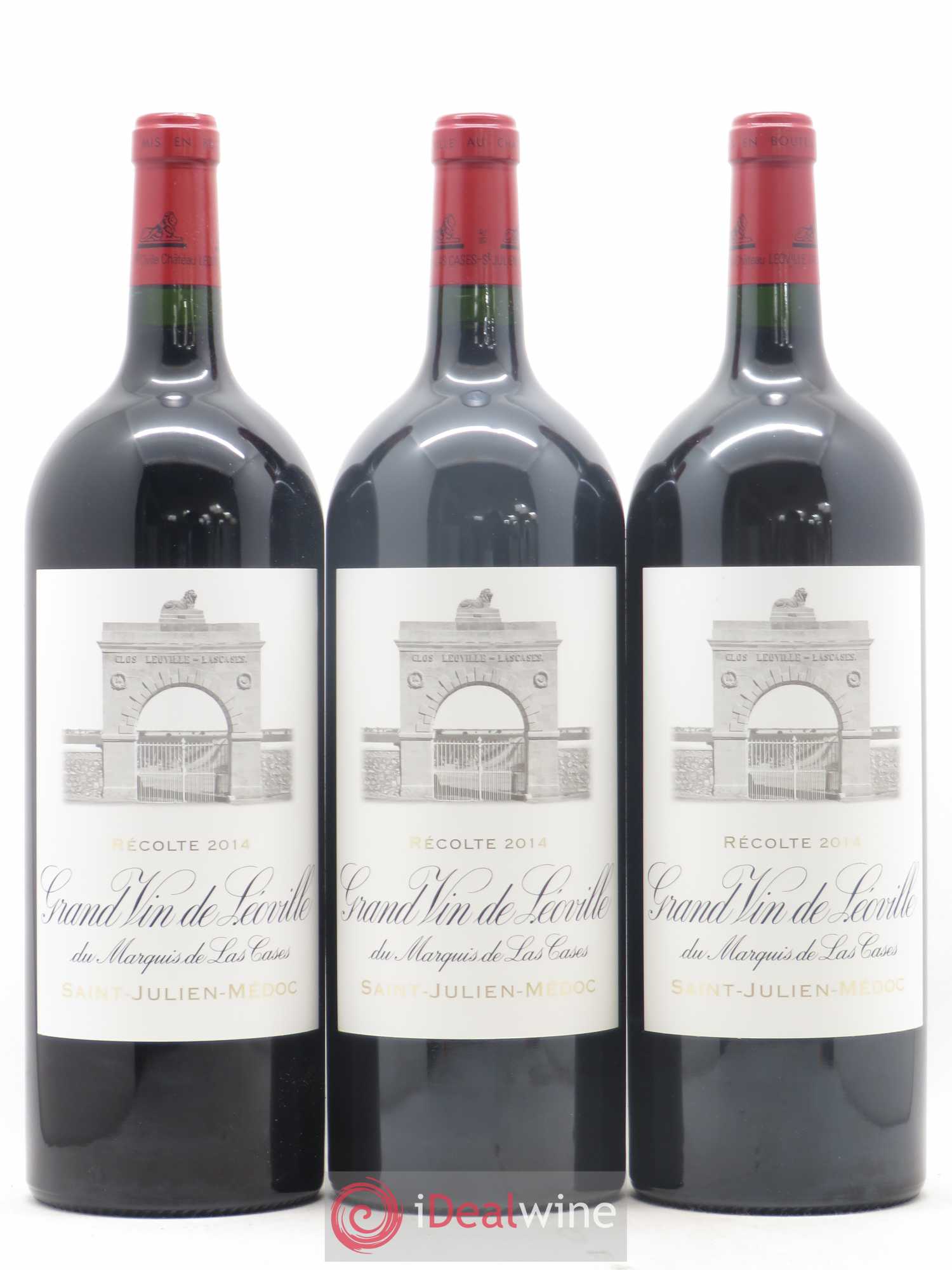 Château Léoville Las Cases 2ème Grand Cru Classé 2014 - Lot de 3 magnums - 0