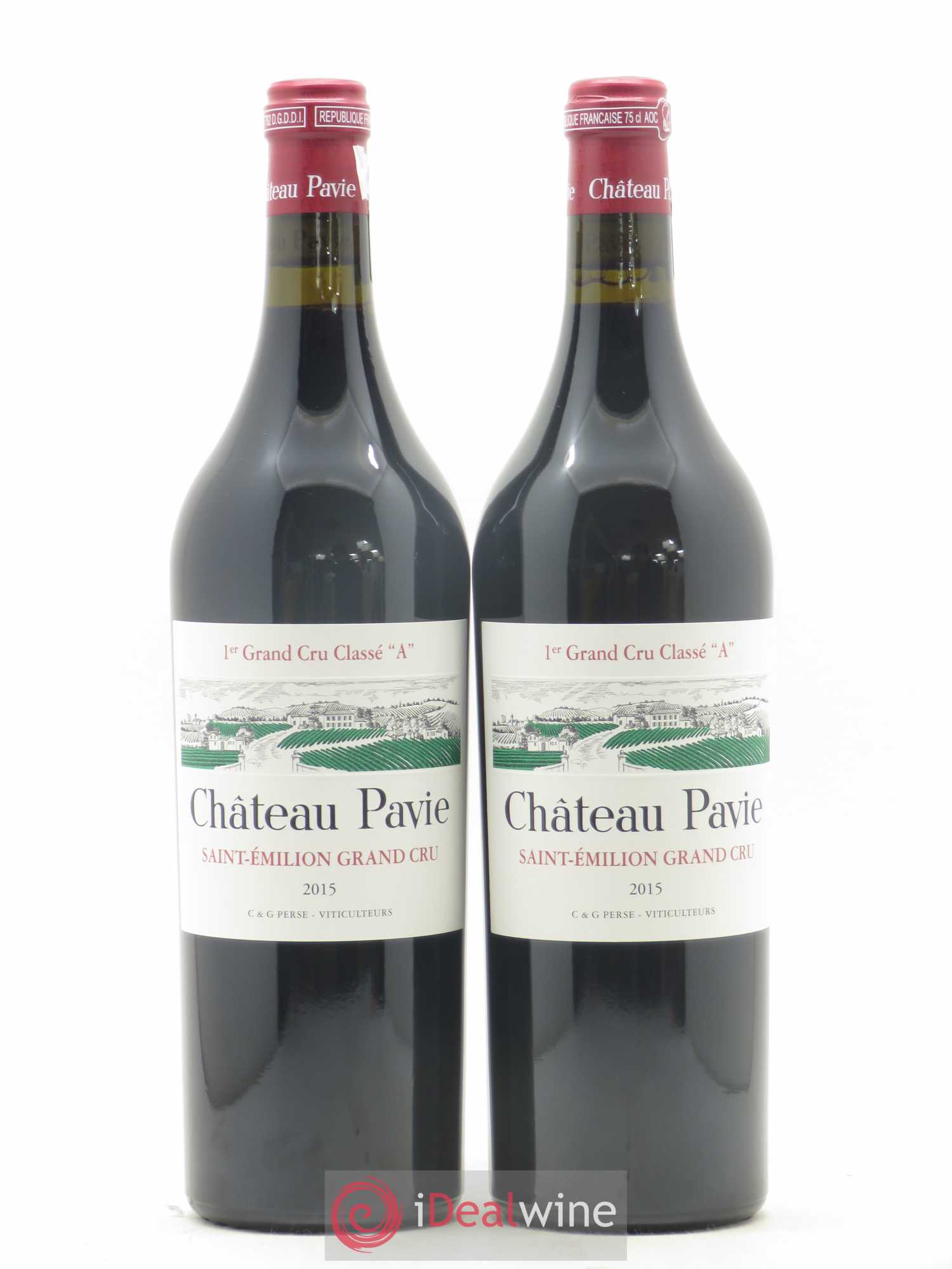 Château Pavie 1er Grand Cru Classé A 2015 - Lot de 2 bouteilles - 0