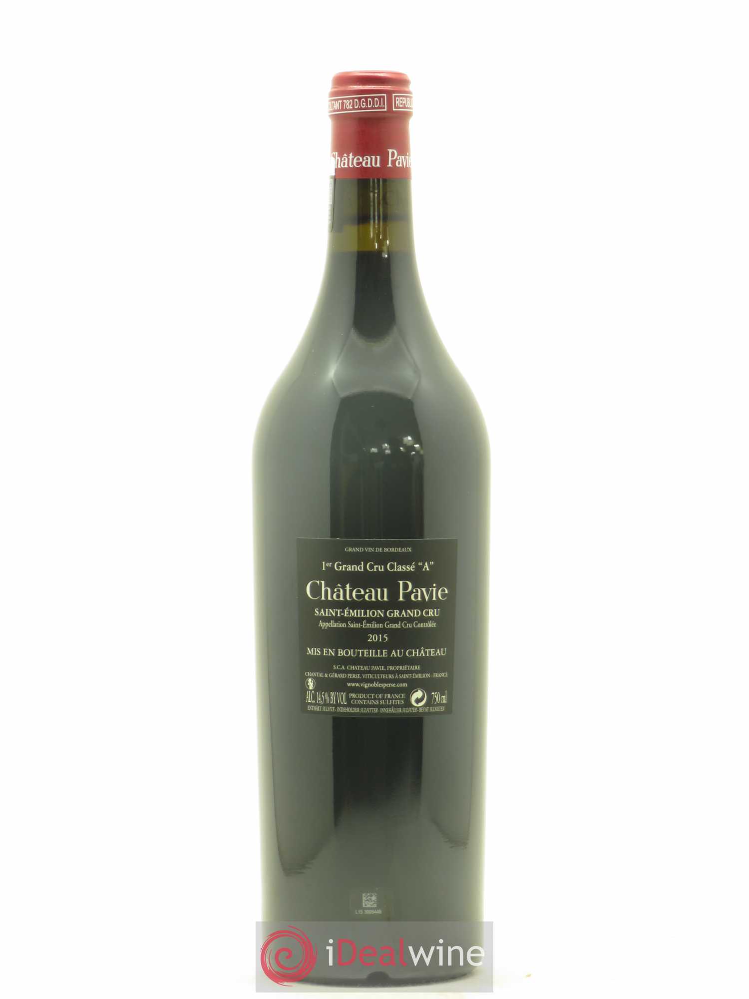 Château Pavie 1er Grand Cru Classé A 2015 - Lot de 1 bouteille - 1