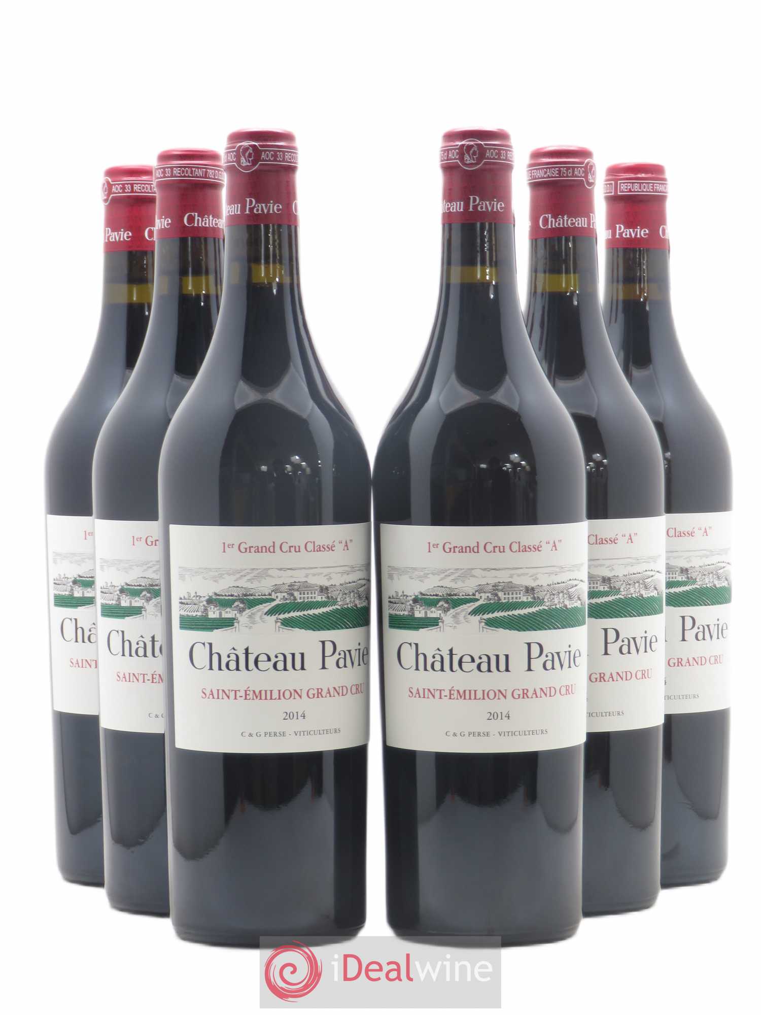 Château Pavie 1er Grand Cru Classé A 2014 - Lot de 6 bouteilles - 0