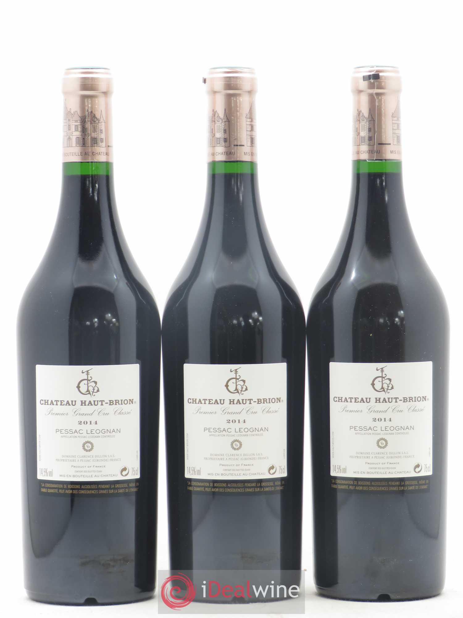 Château Haut Brion 1er Grand Cru Classé 2014 - Lot de 6 bouteilles - 2