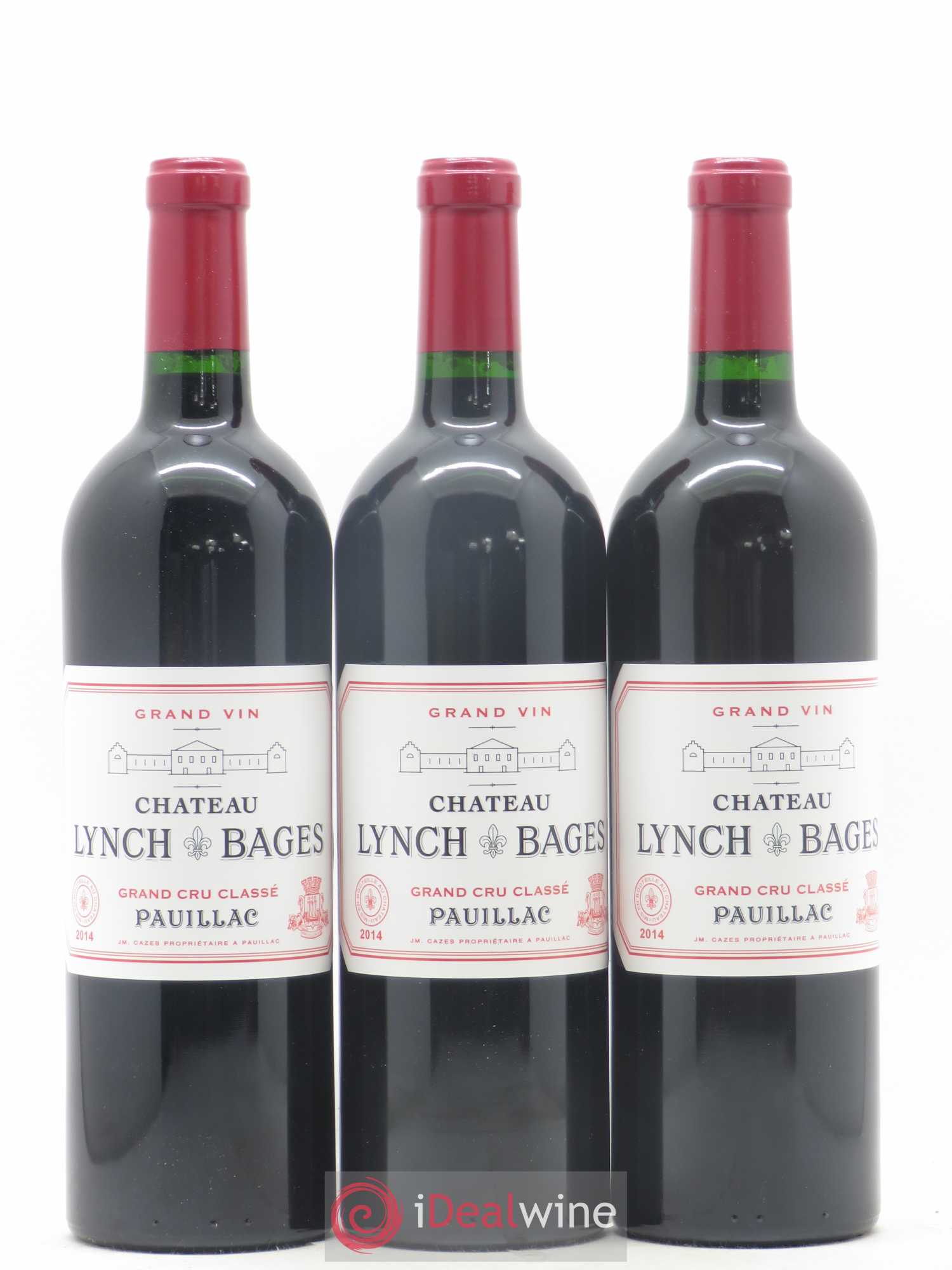Château Lynch Bages 5ème Grand Cru Classé 2014 - Lot de 3 bouteilles - 0