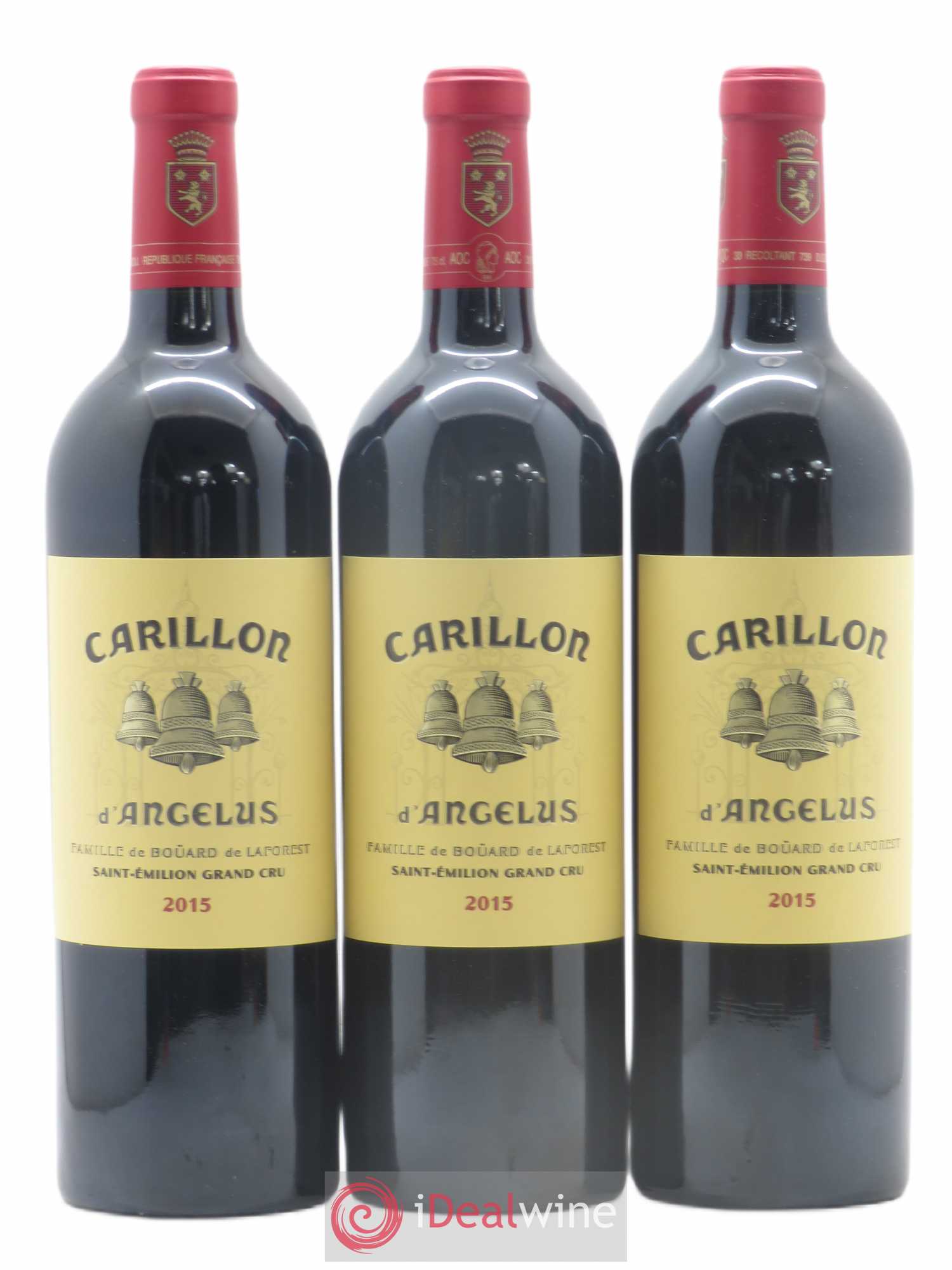 Le Carillon de l'Angélus Second Vin 2015 - Lot de 3 bouteilles - 0