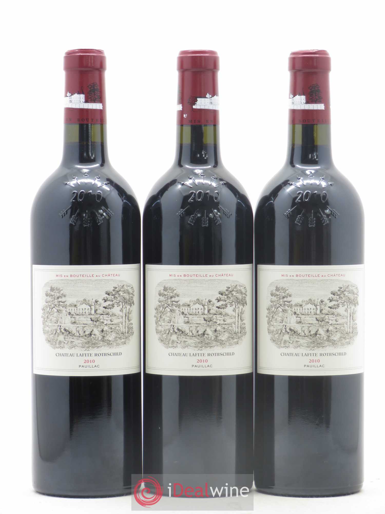 Château Lafite Rothschild 1er Grand Cru Classé 2010 - Lot de 3 bouteilles - 0