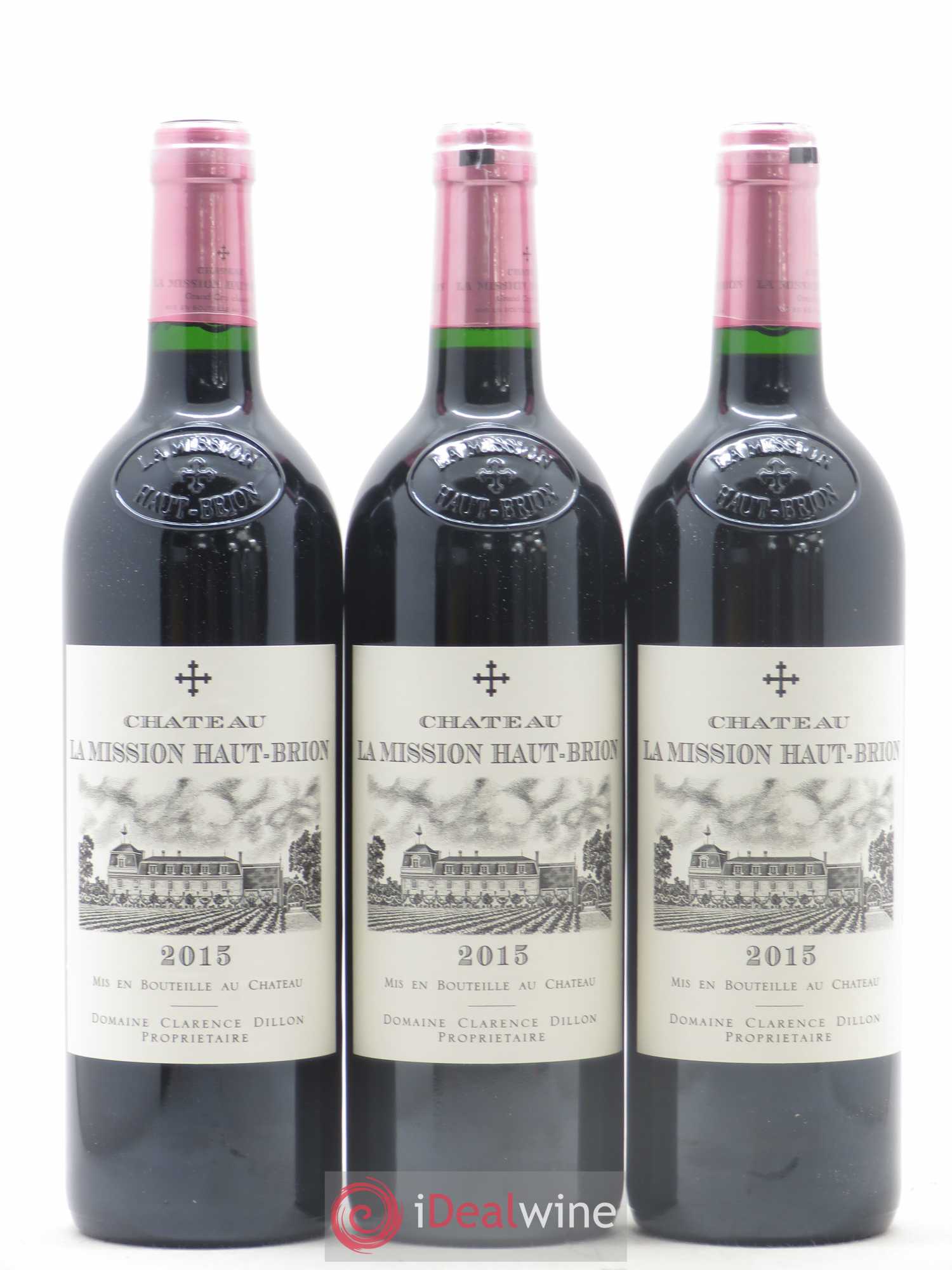 Château la Mission Haut-Brion Cru Classé de Graves 2015 - Lot de 3 bouteilles - 0