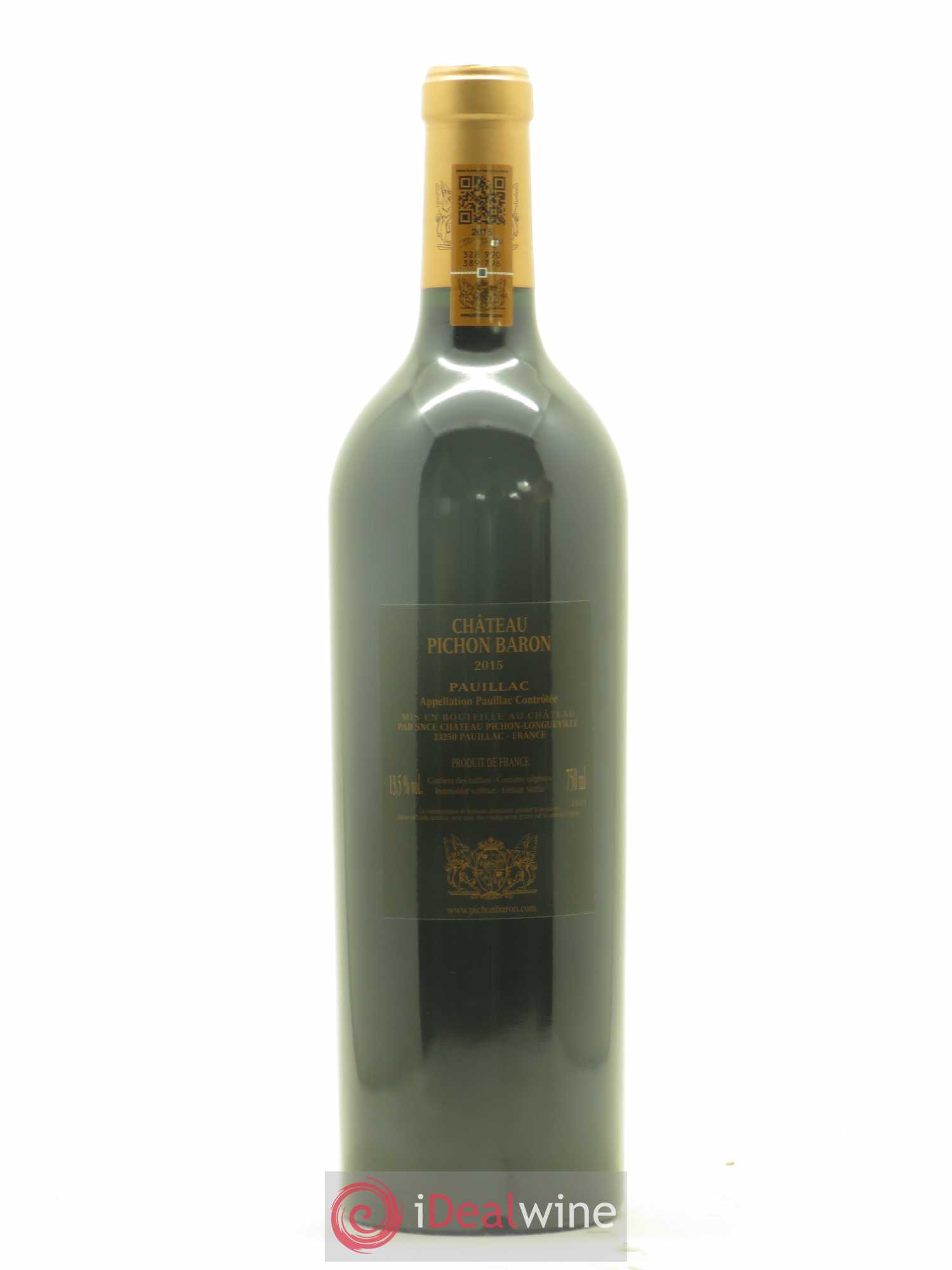 Pichon Longueville Baron 2ème Grand Cru Classé 2015 - Lot de 1 bouteille - 1