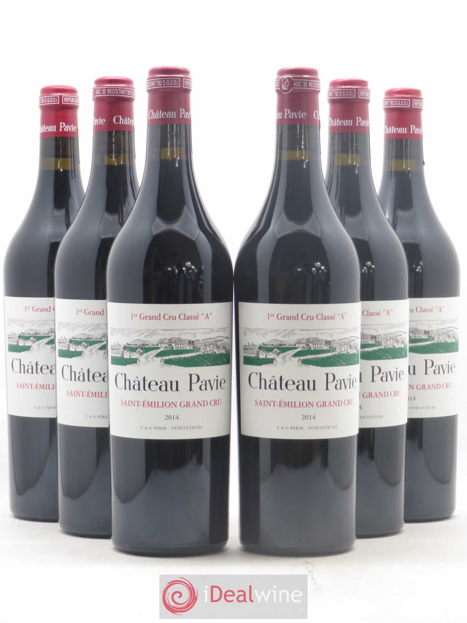 Château Pavie 1er Grand Cru Classé A 2014 - Lot de 6 bouteilles - 0