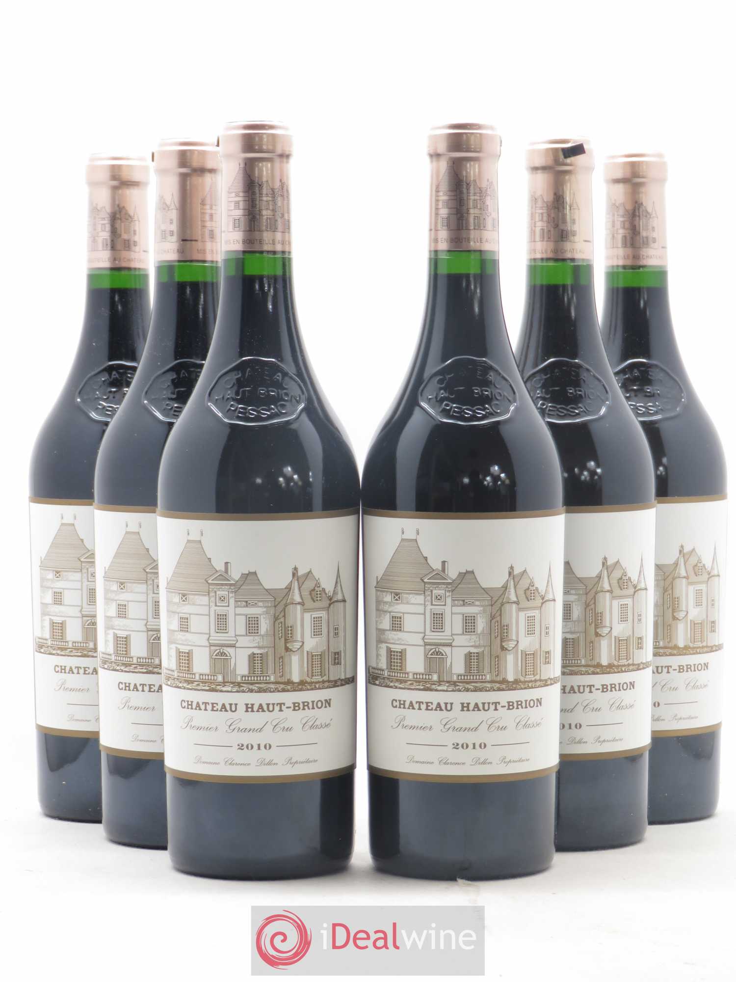 Château Haut Brion 1er Grand Cru Classé 2010 - Lot de 6 bouteilles - 0